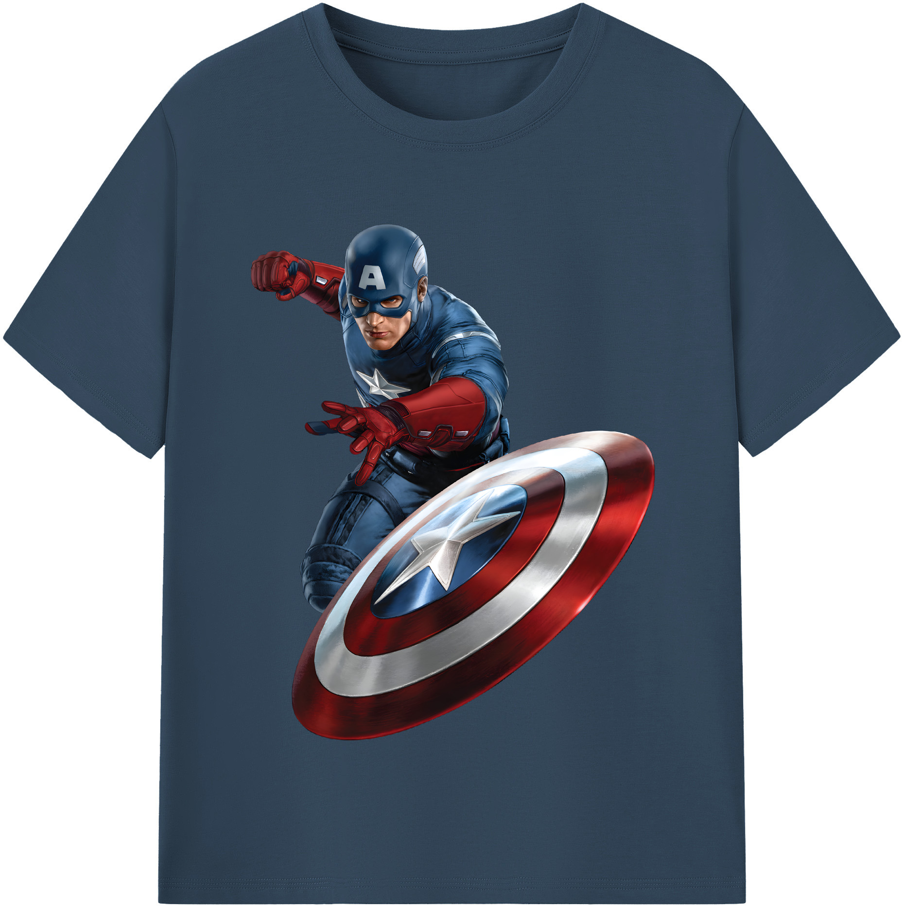 （画像用） アベンジャーズ The Avengers レディースカジュアルプリントTシャツ（綿100％）