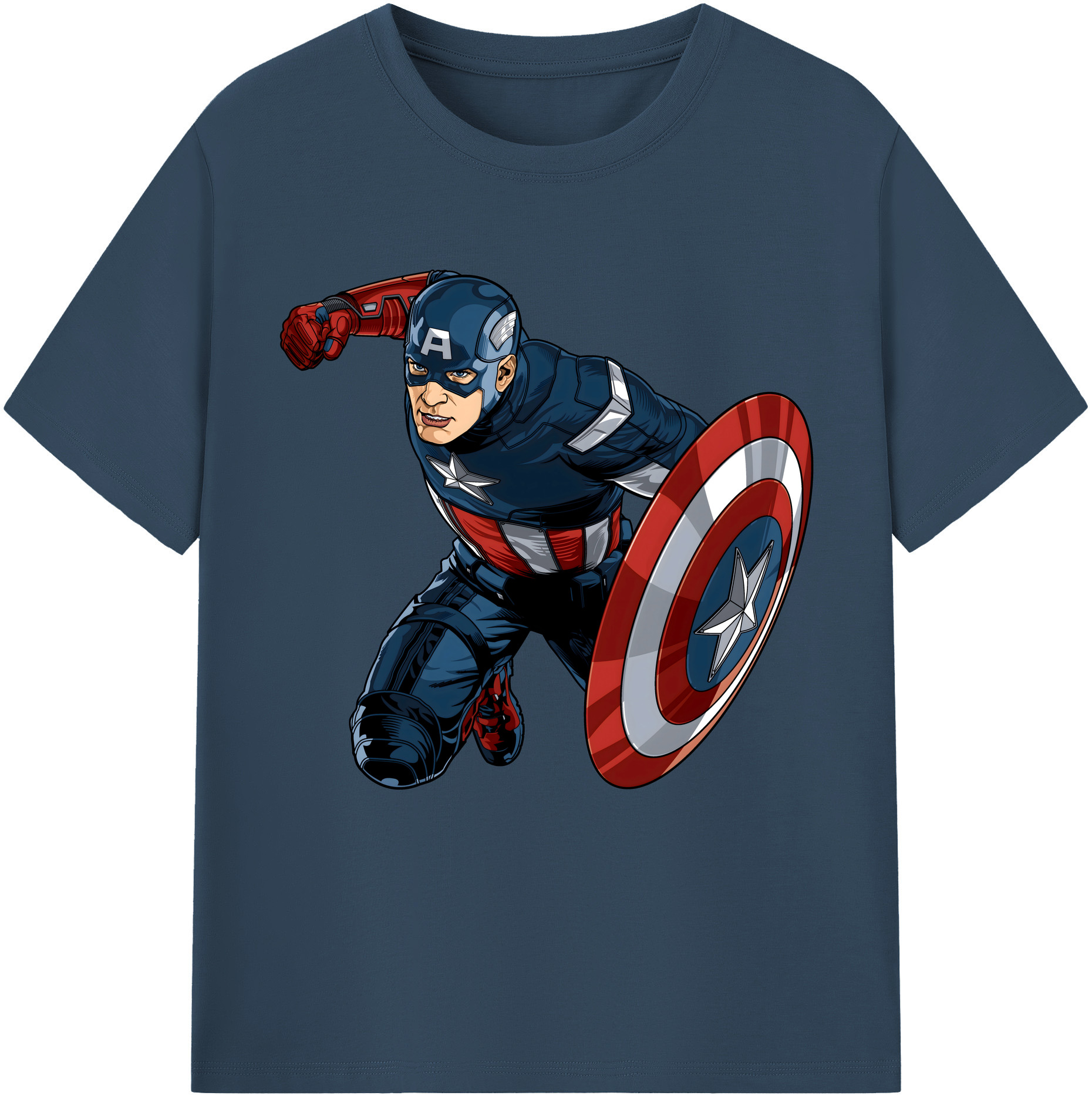 （画像用） アベンジャーズ The Avengers レディースカジュアルプリントTシャツ（綿100％）