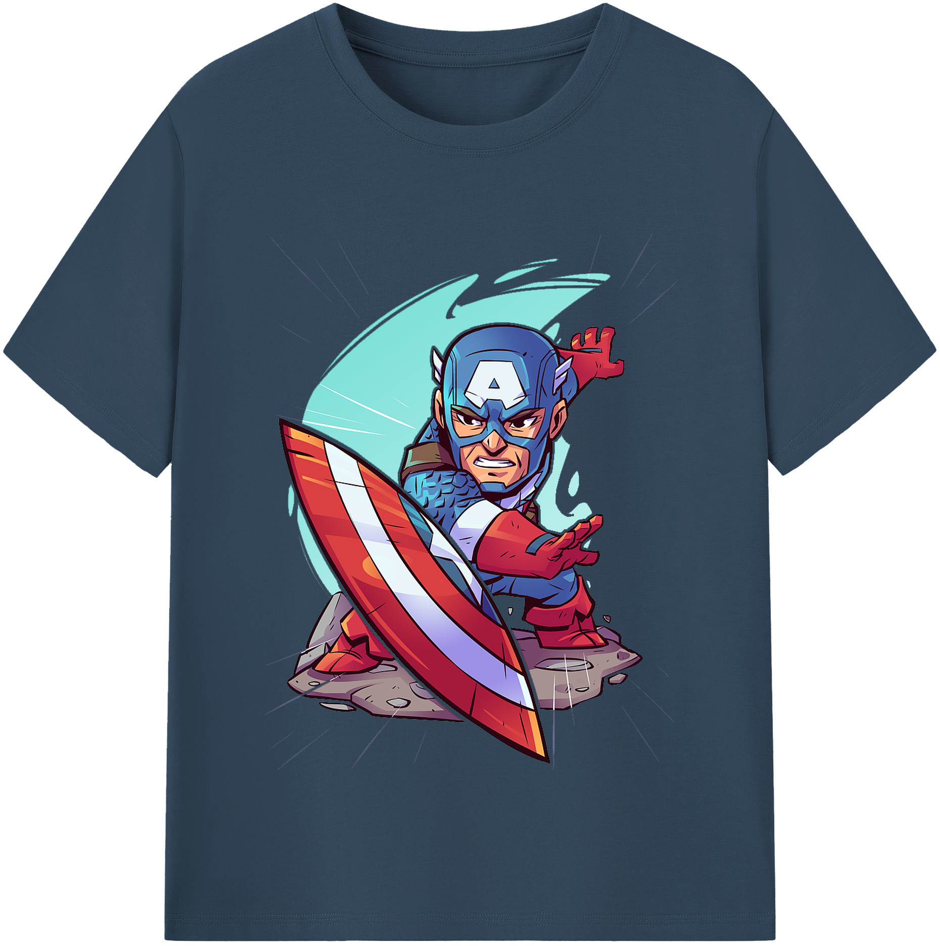 （画像用） アベンジャーズ The Avengers レディースカジュアルプリントTシャツ（綿100％）