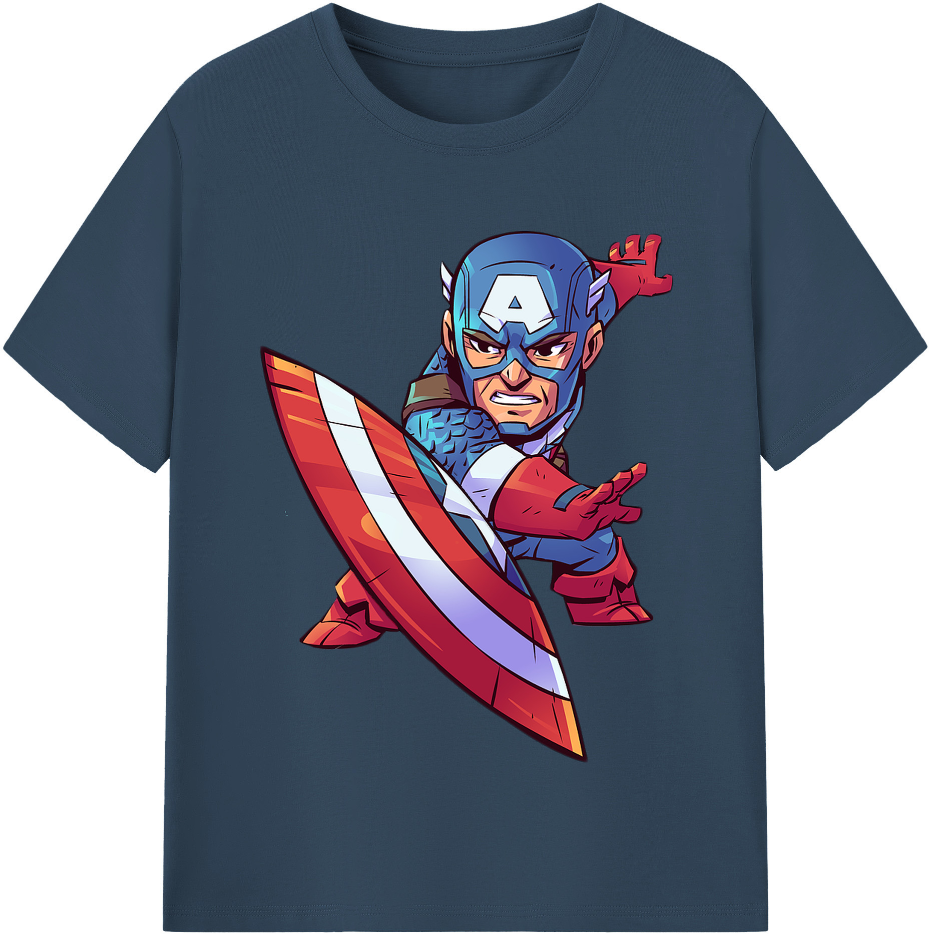 （画像用） アベンジャーズ The Avengers レディースカジュアルプリントTシャツ（綿100％）