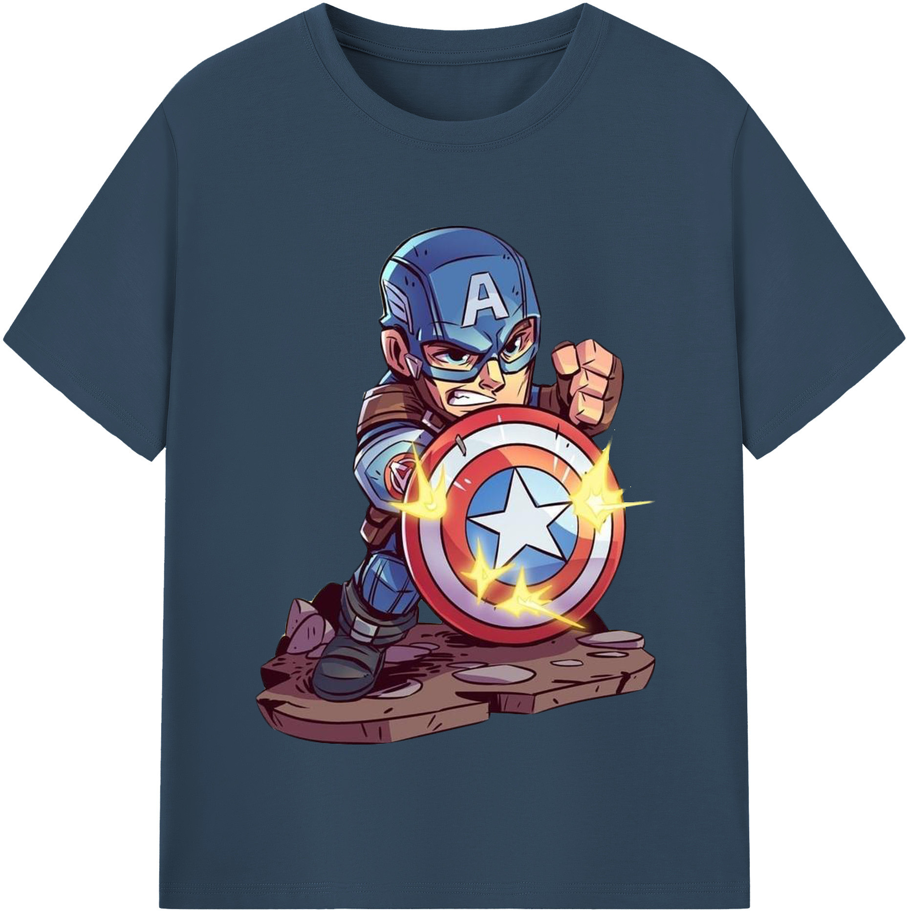 （画像用） アベンジャーズ The Avengers レディースカジュアルプリントTシャツ（綿100％）