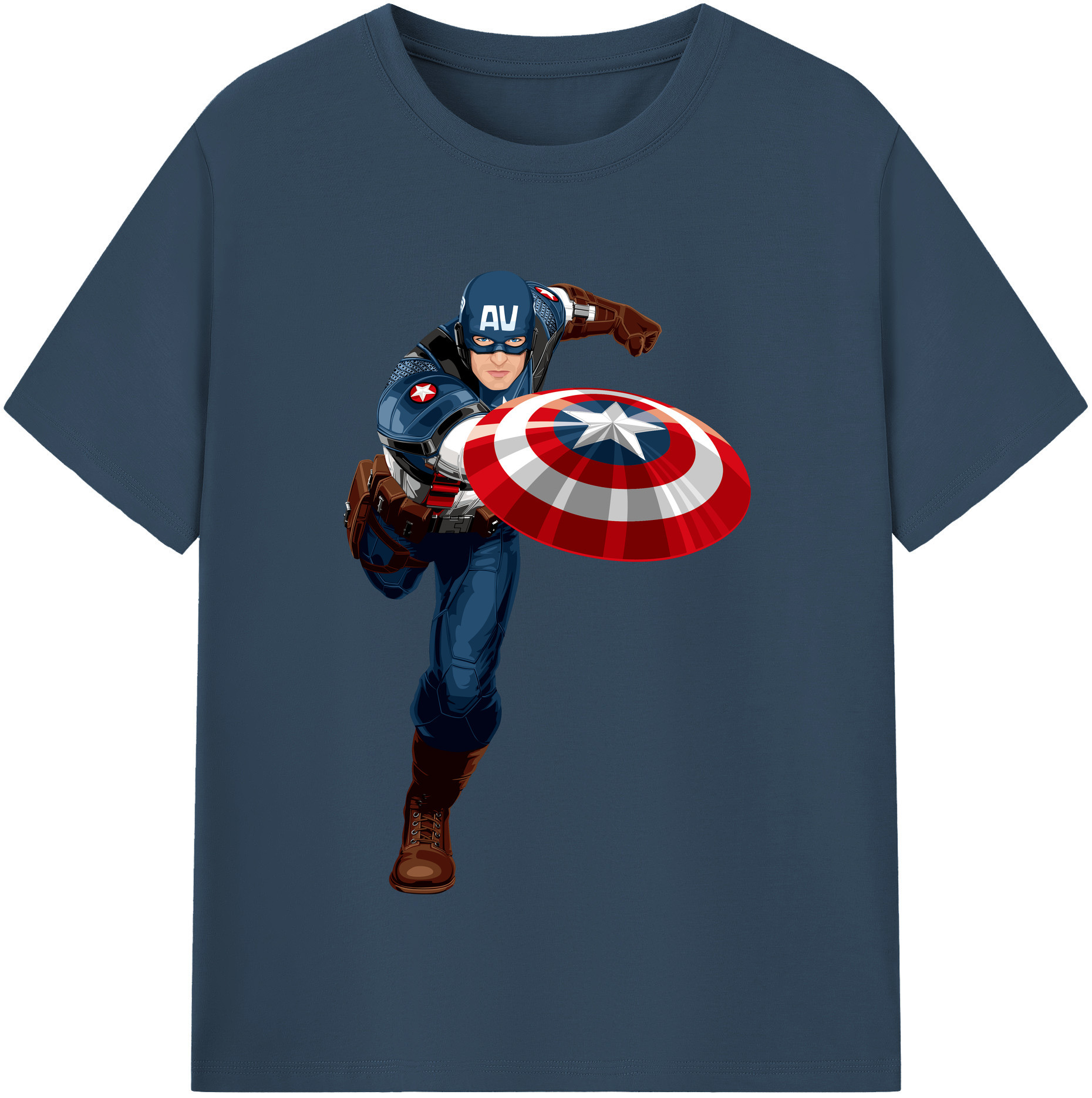 （画像用） アベンジャーズ The Avengers レディースカジュアルプリントTシャツ（綿100％）