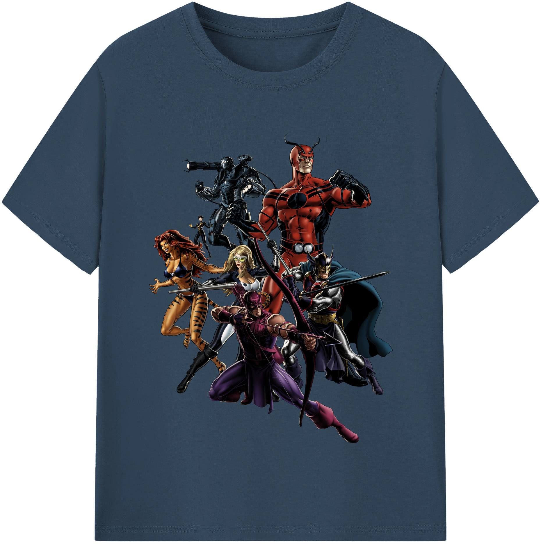 （画像用） アベンジャーズ The Avengers レディースカジュアルプリントTシャツ（綿100％）
