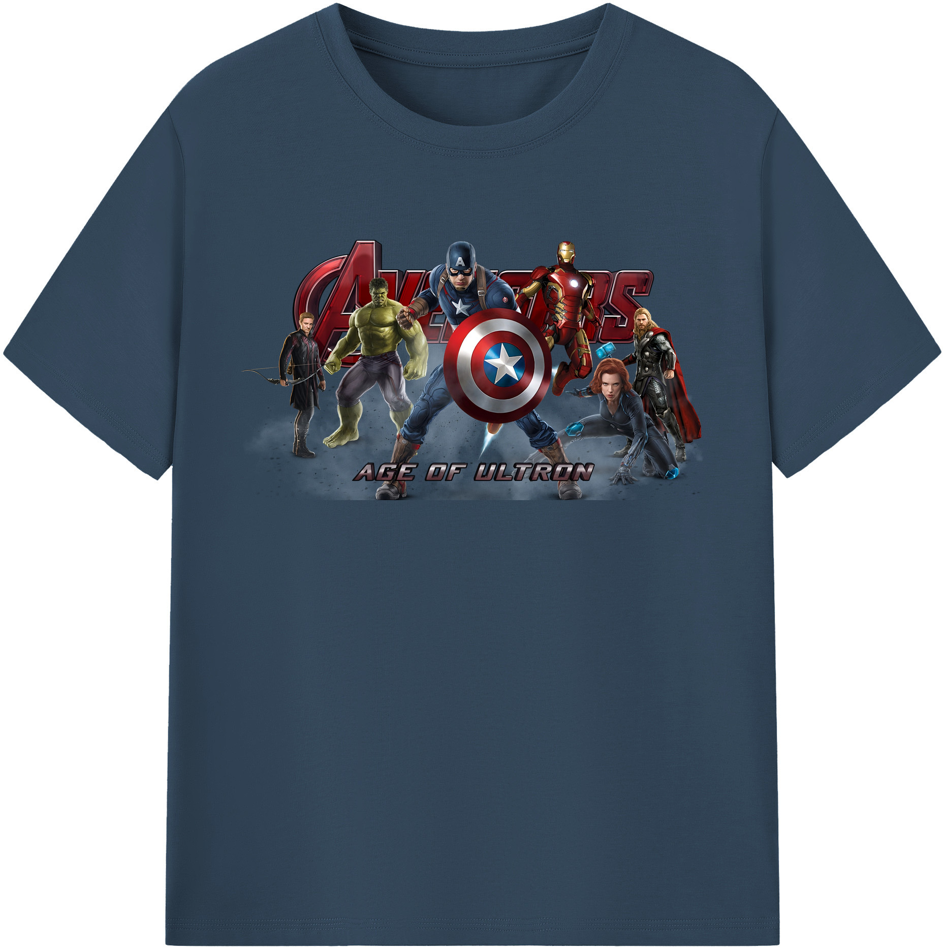 （画像用） アベンジャーズ The Avengers レディースカジュアルプリントTシャツ（綿100％）