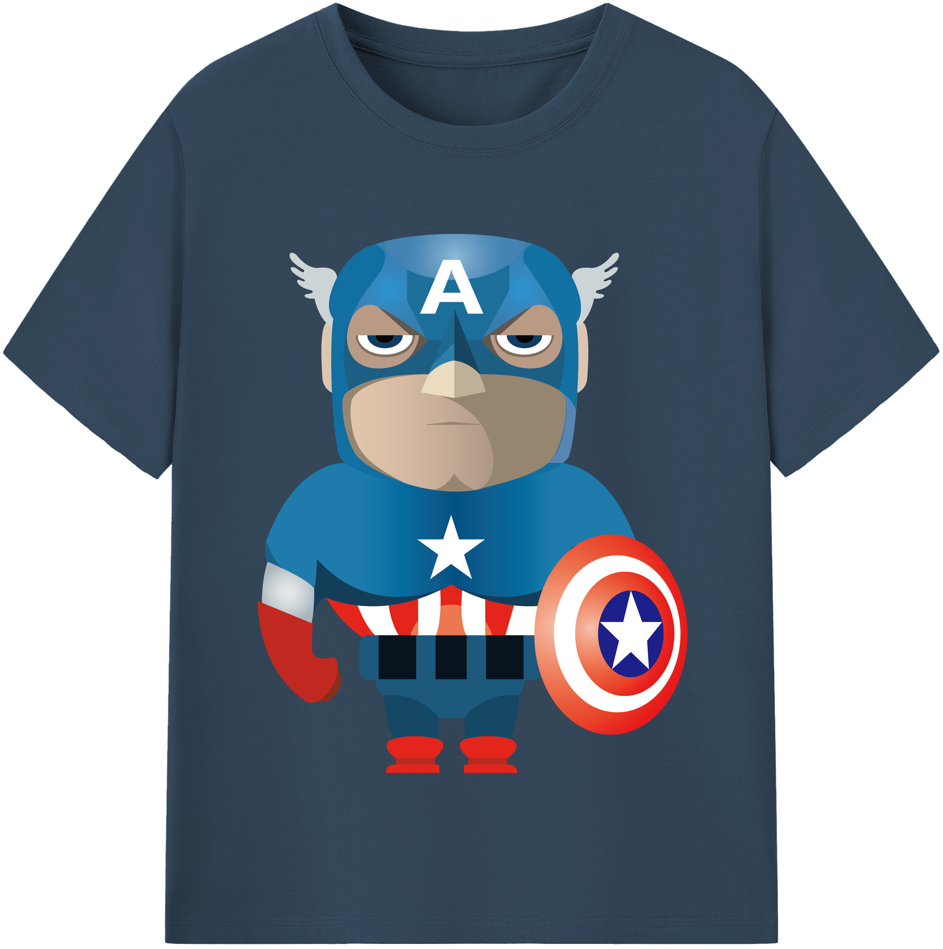 （画像用） アベンジャーズ The Avengers レディースカジュアルプリントTシャツ（綿100％）