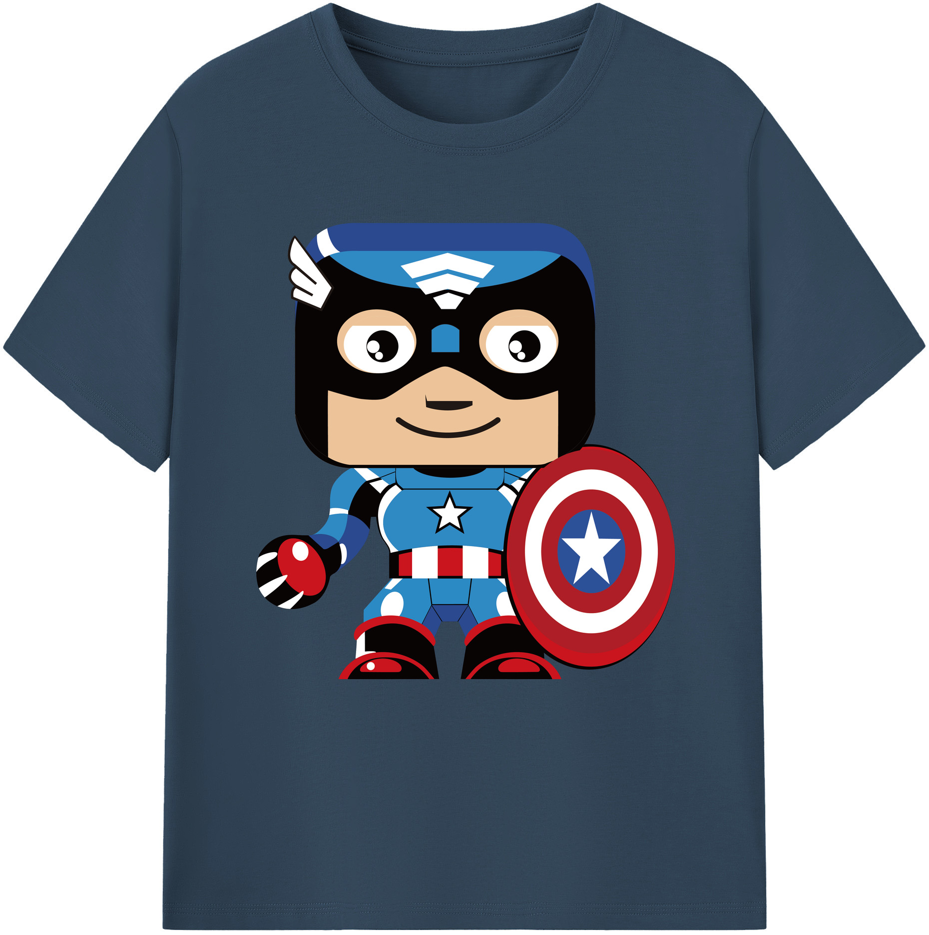 （画像用） アベンジャーズ The Avengers レディースカジュアルプリントTシャツ（綿100％）