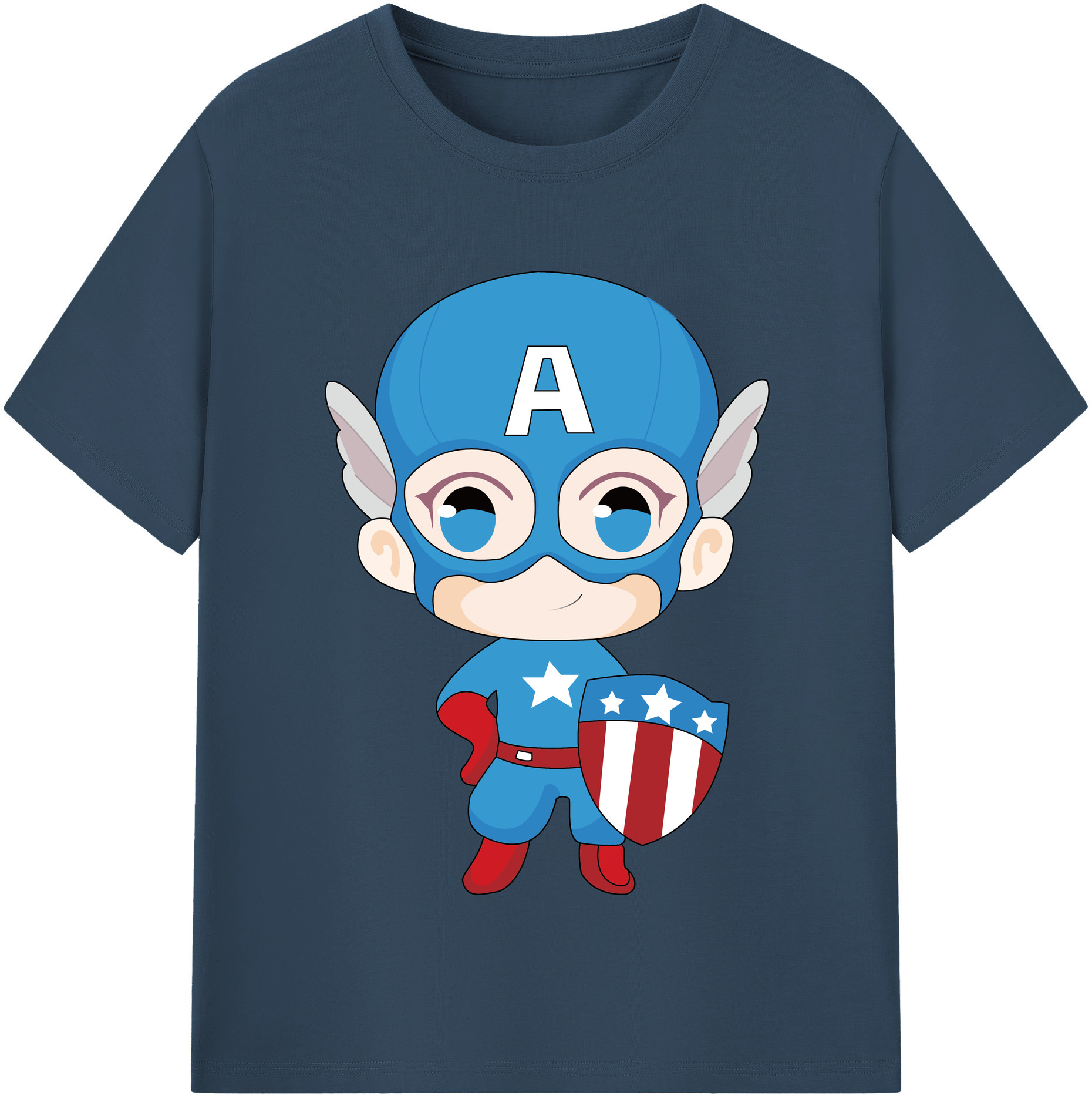 （画像用） アベンジャーズ The Avengers レディースカジュアルプリントTシャツ（綿100％）