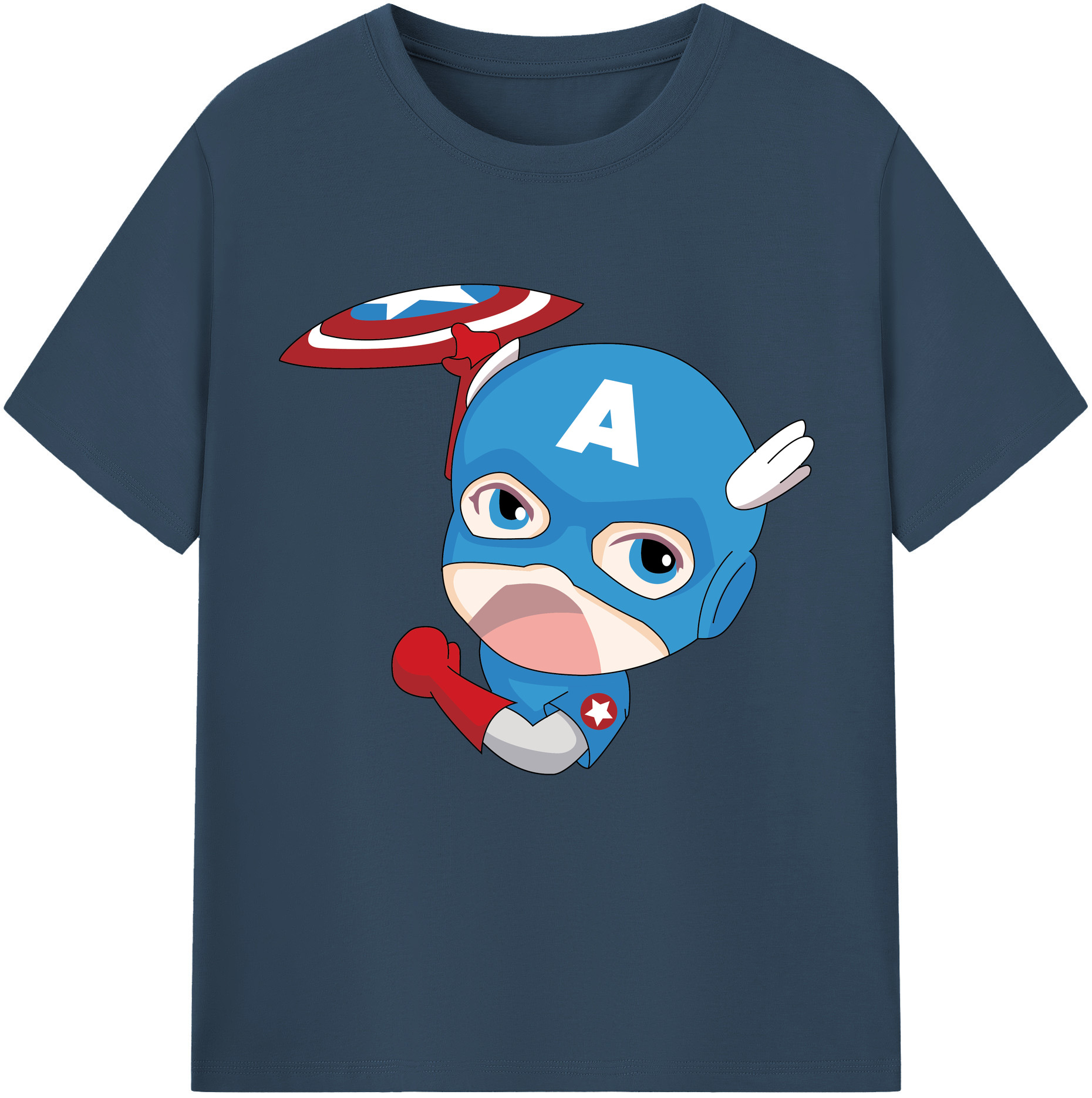 （画像用） アベンジャーズ The Avengers レディースカジュアルプリントTシャツ（綿100％）