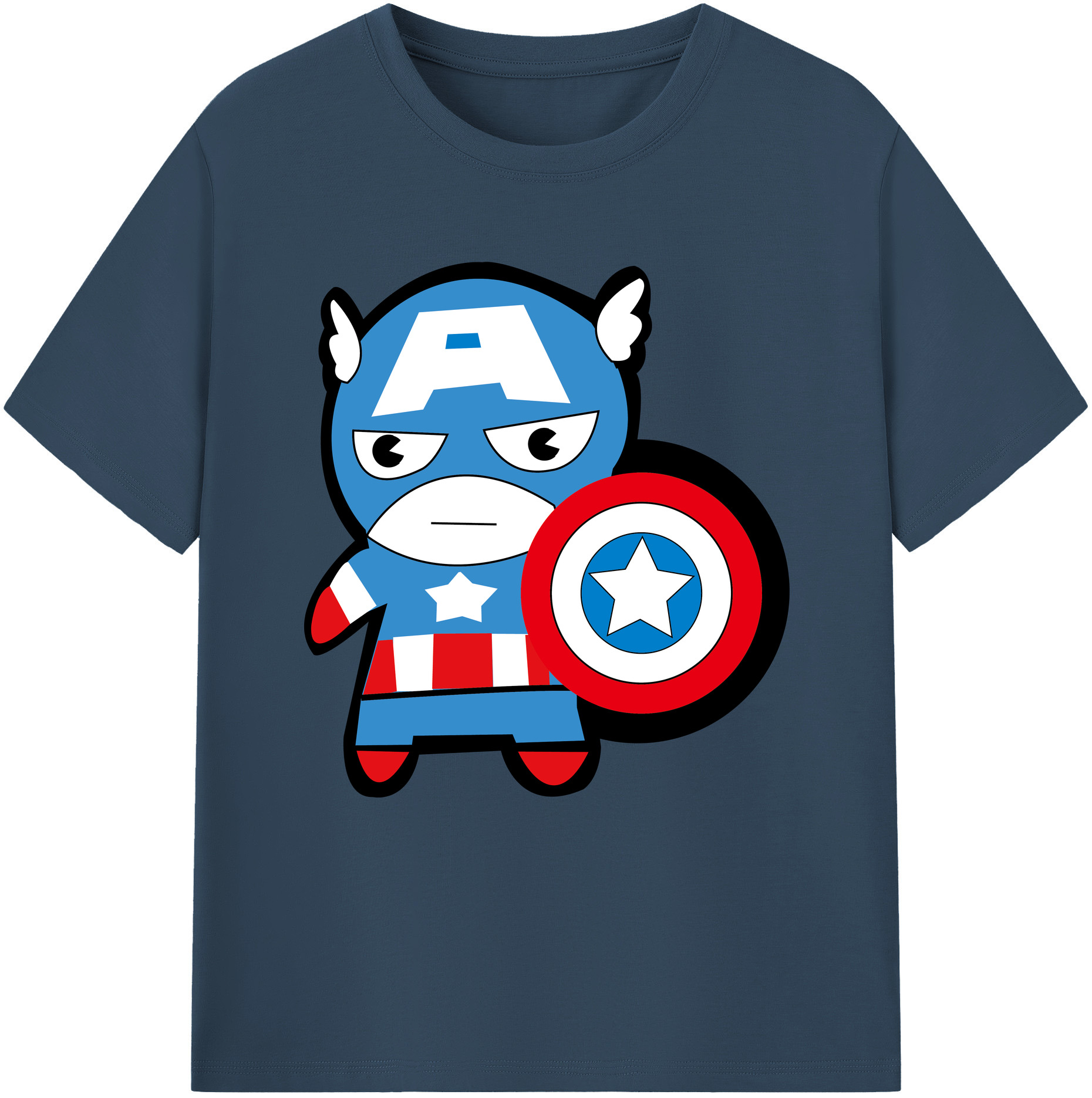 （画像用） アベンジャーズ The Avengers レディースカジュアルプリントTシャツ（綿100％）