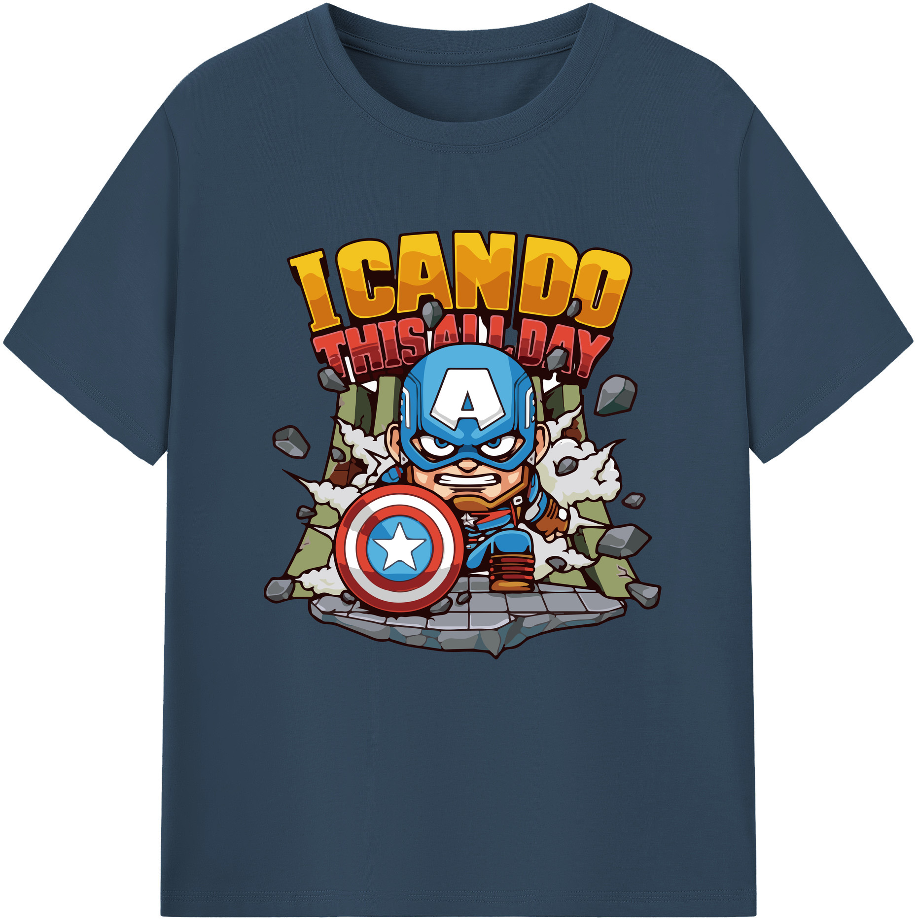 （画像用） アベンジャーズ The Avengers レディースカジュアルプリントTシャツ（綿100％）