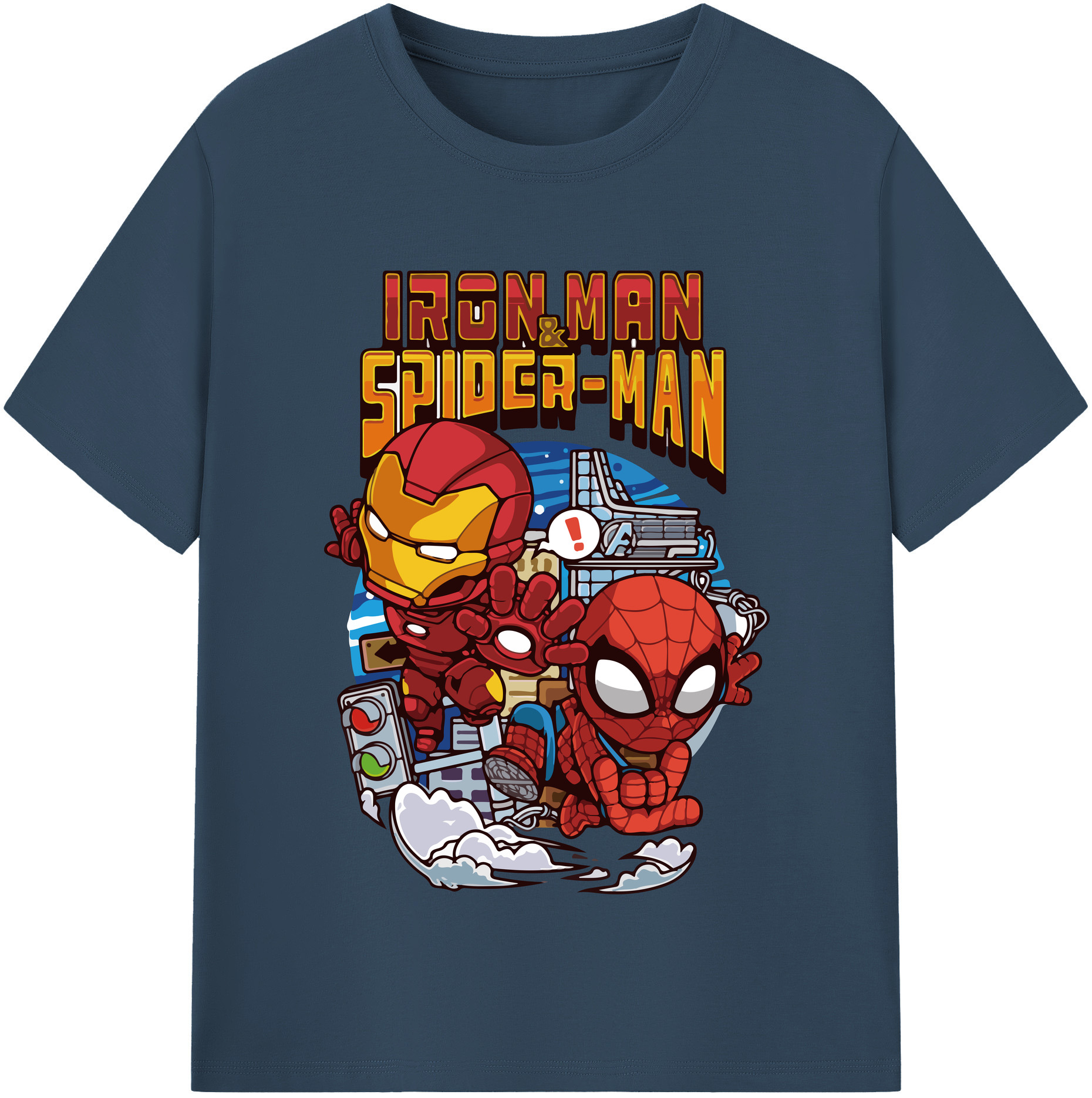（画像用） アベンジャーズ The Avengers レディースカジュアルプリントTシャツ（綿100％）