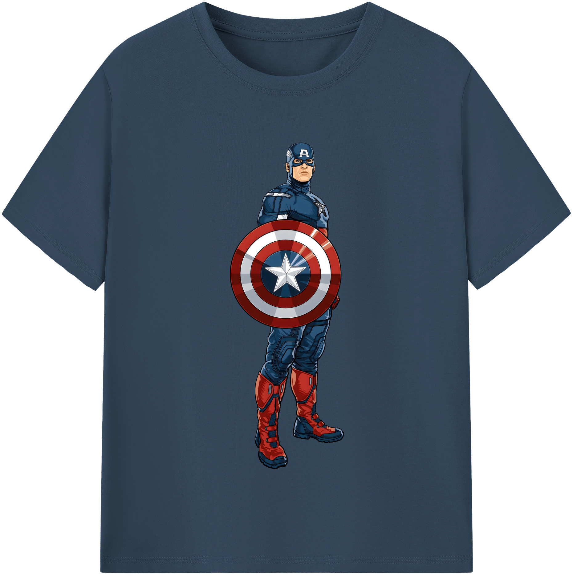 （画像用） アベンジャーズ The Avengers レディースカジュアルプリントTシャツ（綿100％）
