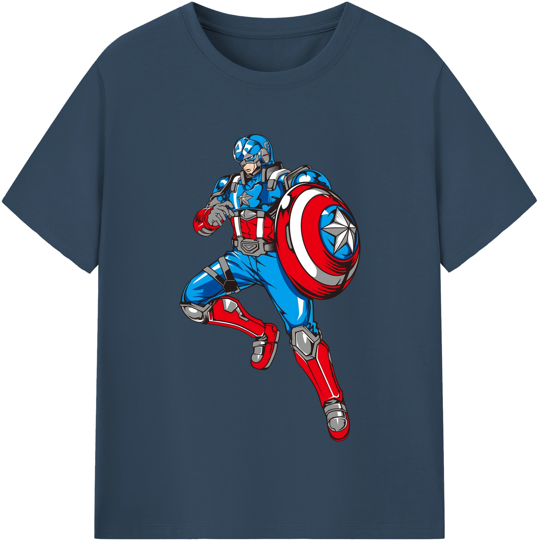 （画像用） アベンジャーズ The Avengers レディースカジュアルプリントTシャツ（綿100％）