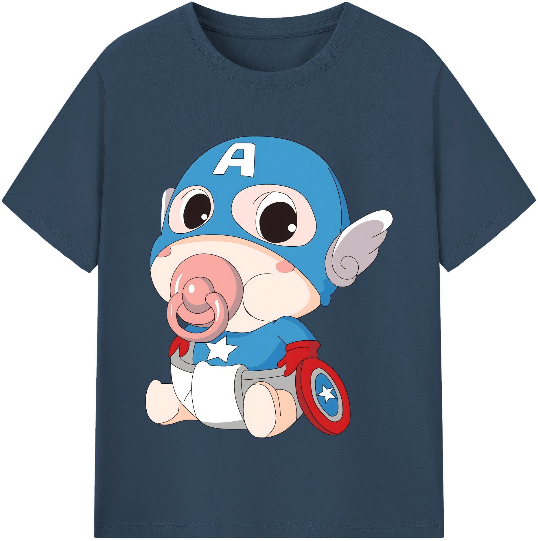 （画像用） アベンジャーズ The Avengers レディースカジュアルプリントTシャツ（綿100％）