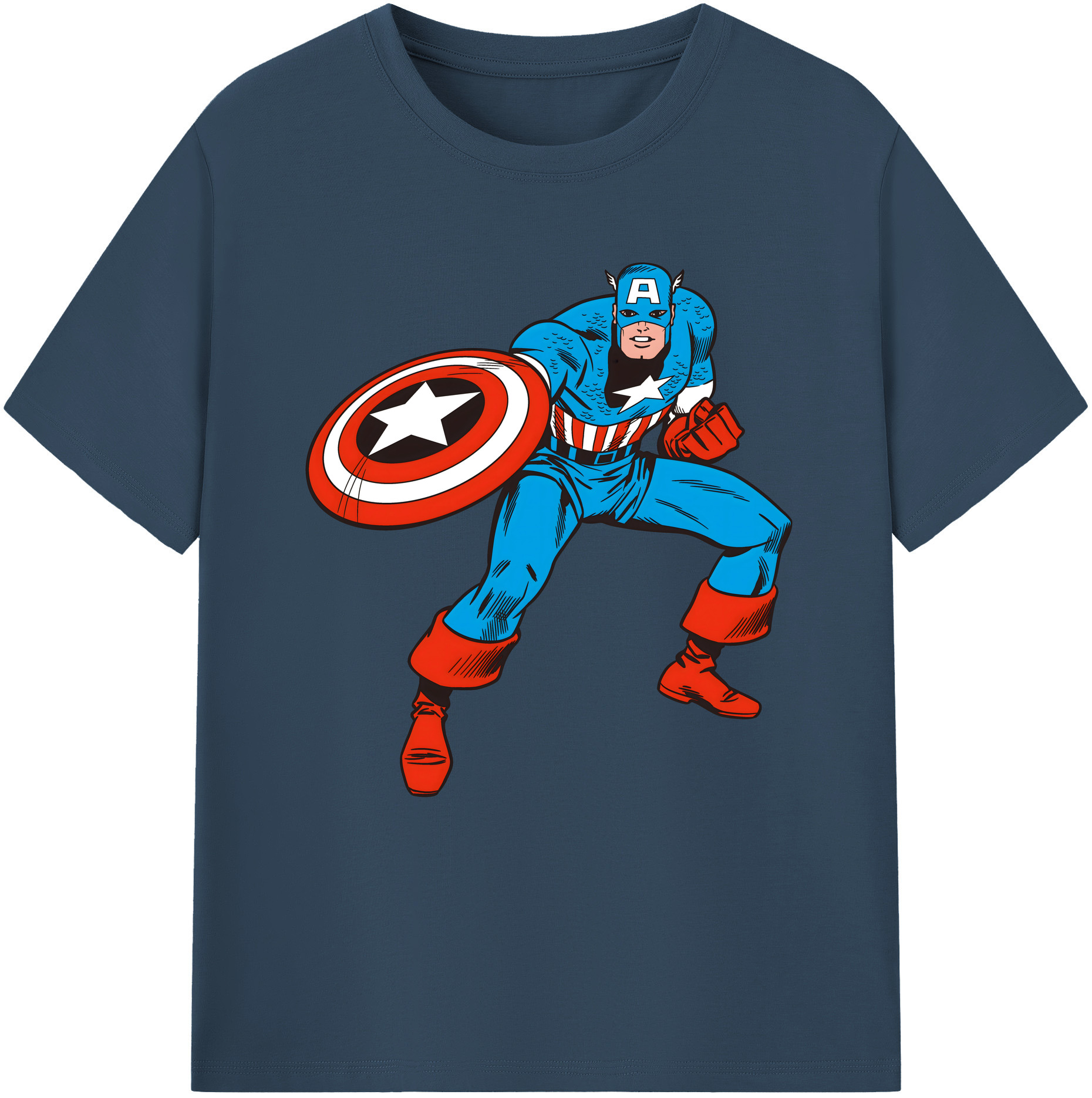 （画像用） アベンジャーズ The Avengers レディースカジュアルプリントTシャツ（綿100％）