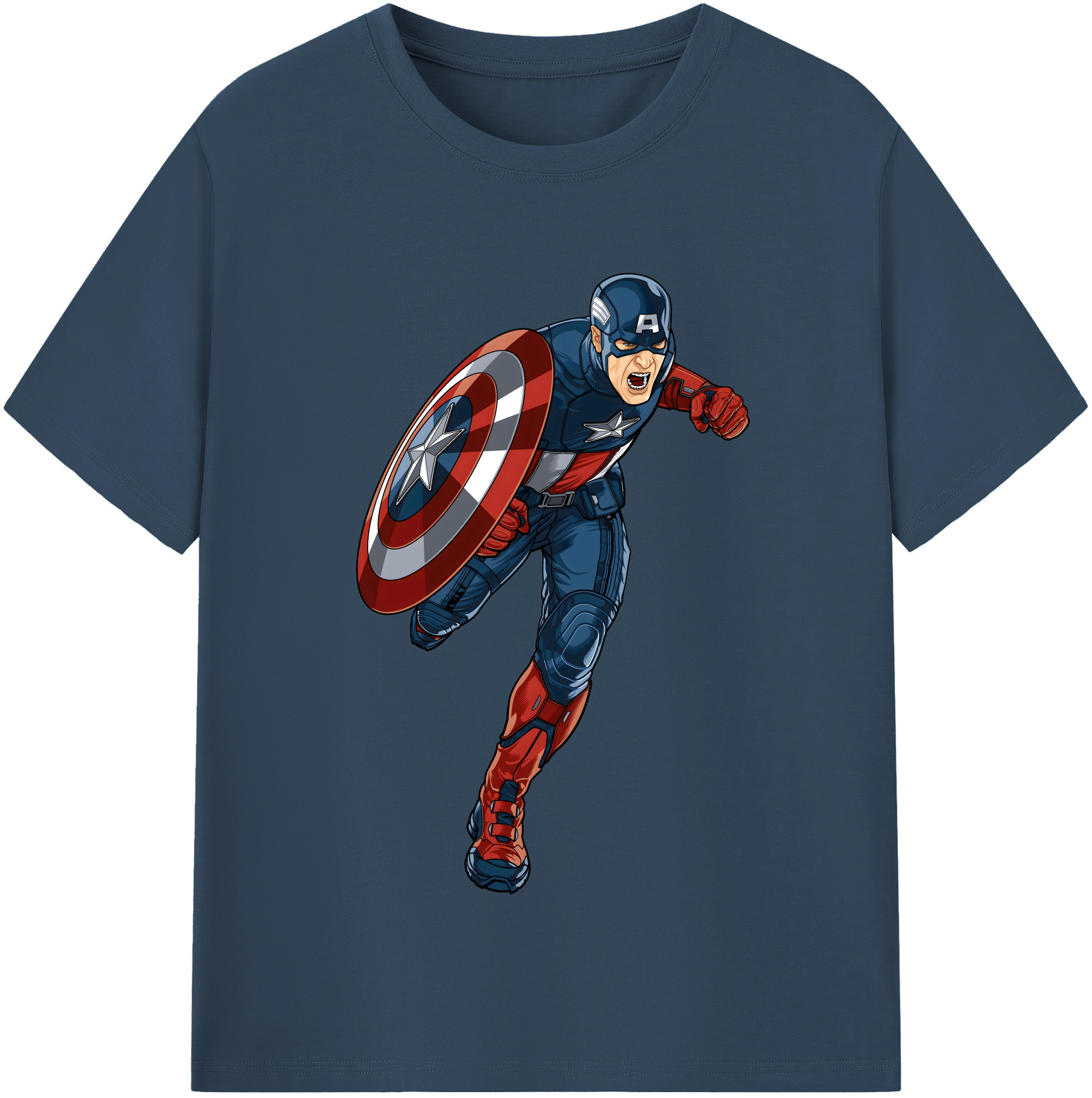 （画像用） アベンジャーズ The Avengers レディースカジュアルプリントTシャツ（綿100％）