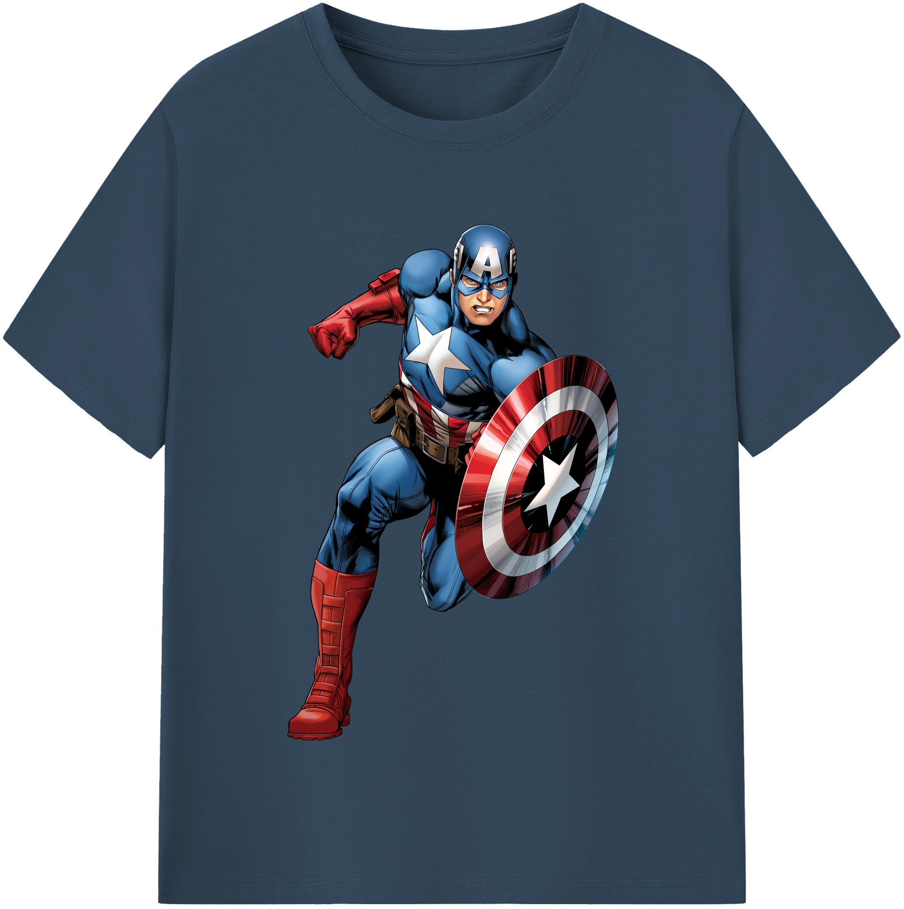 （画像用） アベンジャーズ The Avengers レディースカジュアルプリントTシャツ（綿100％）