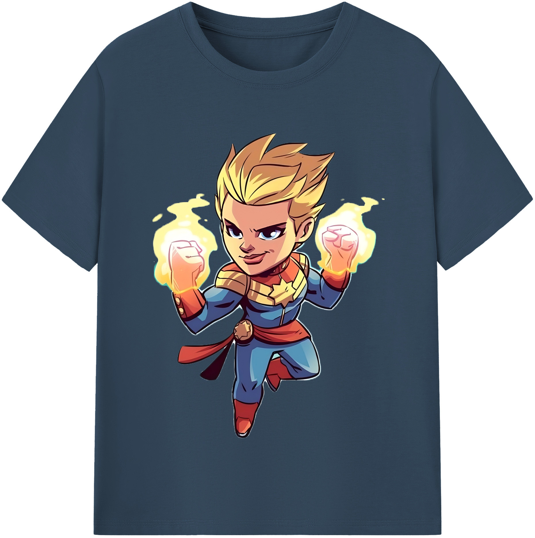 （画像用） アベンジャーズ The Avengers レディースカジュアルプリントTシャツ（綿100％）