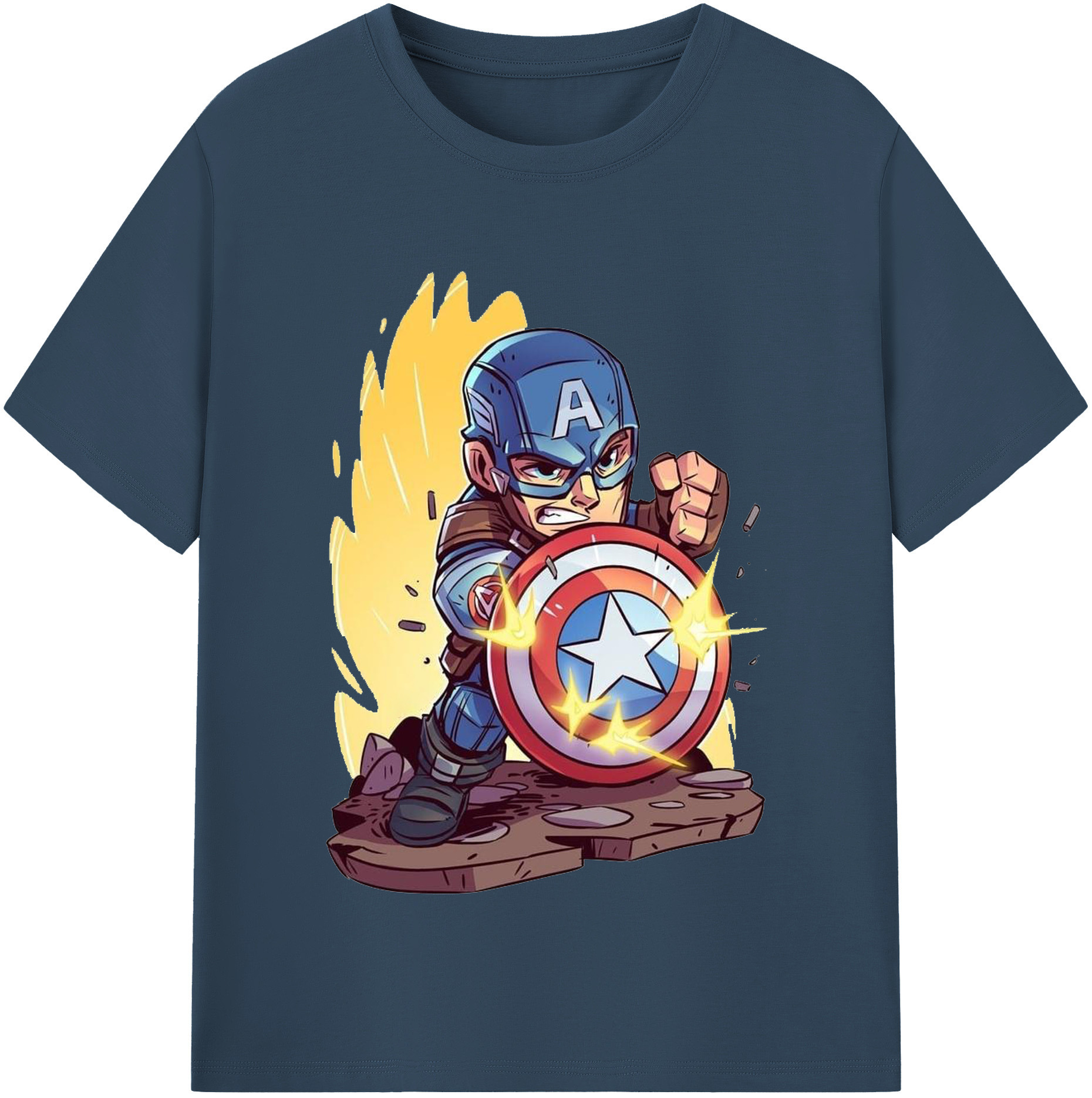 （画像用） アベンジャーズ The Avengers レディースカジュアルプリントTシャツ（綿100％）