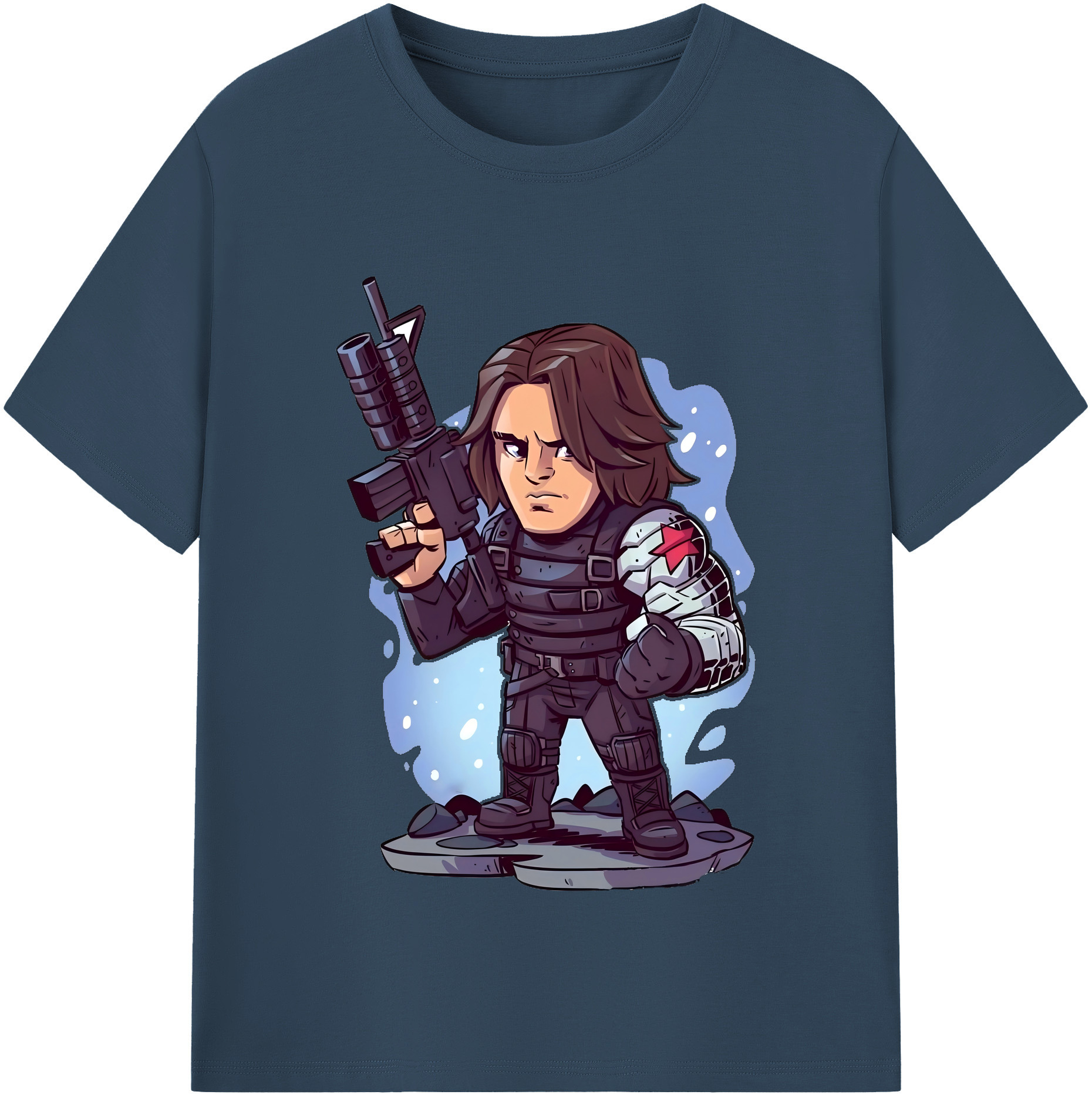 （画像用） アベンジャーズ The Avengers レディースカジュアルプリントTシャツ（綿100％）