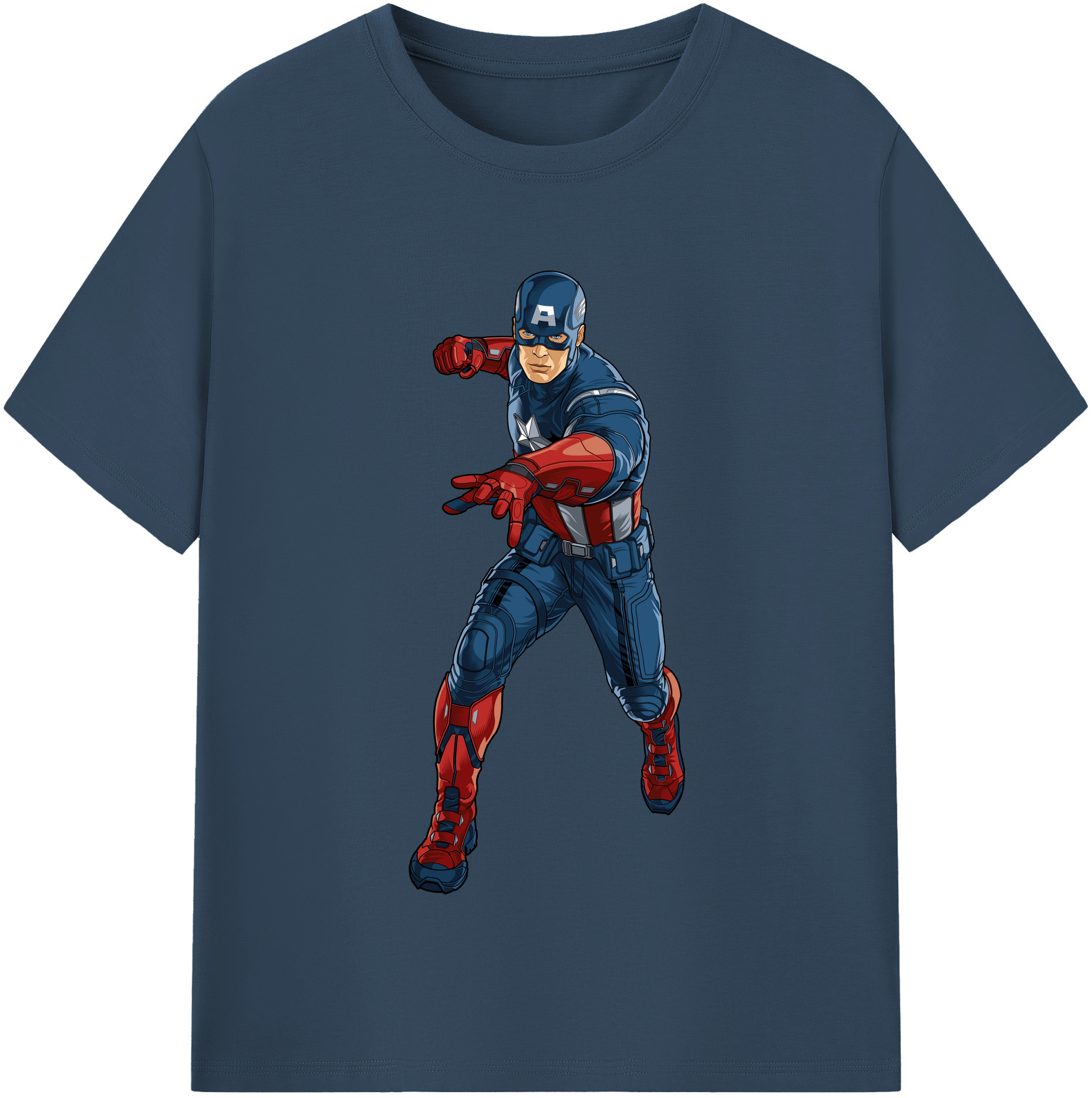 （画像用） アベンジャーズ The Avengers レディースカジュアルプリントTシャツ（綿100％）