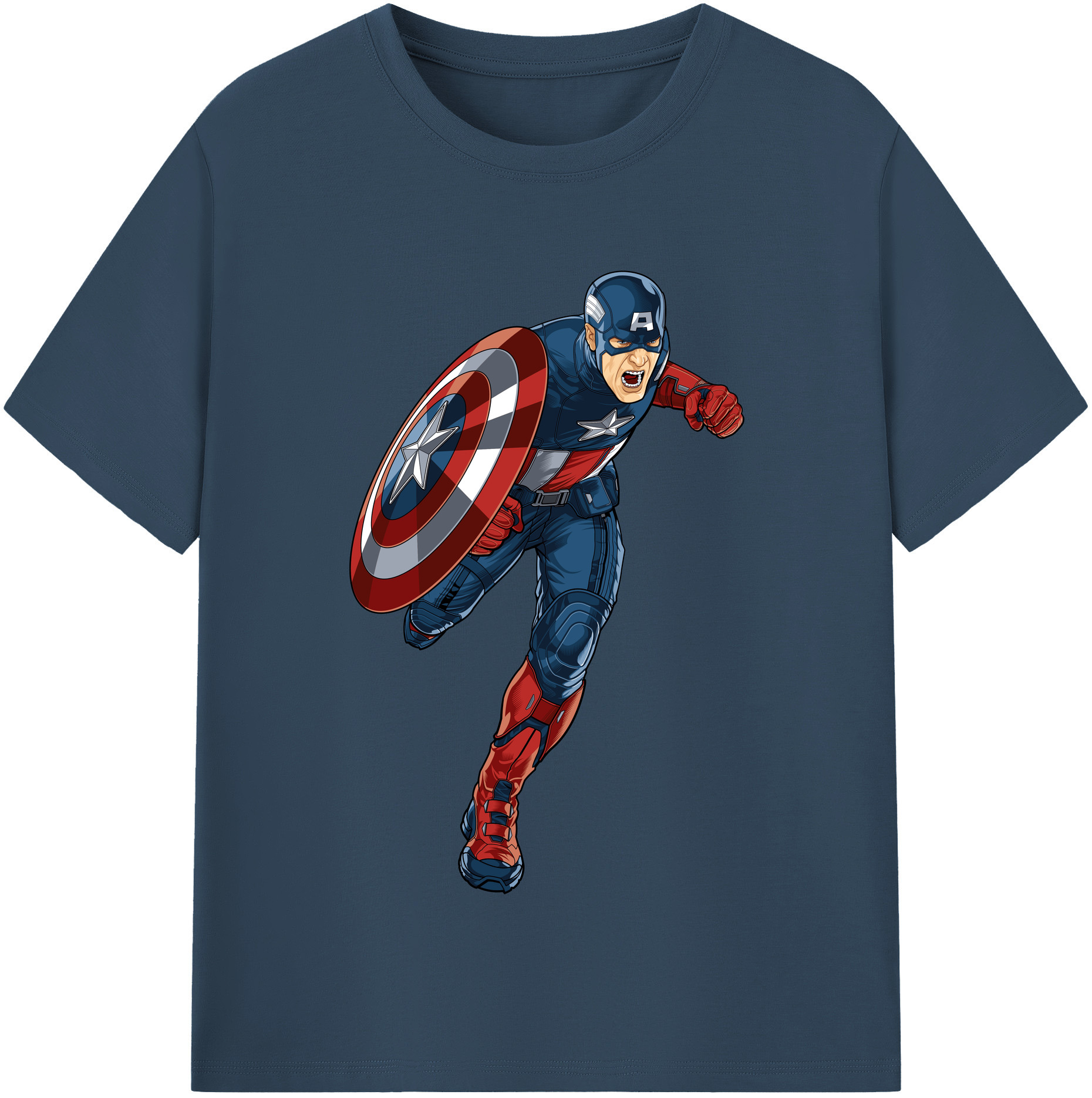 （画像用） アベンジャーズ The Avengers レディースカジュアルプリントTシャツ（綿100％）