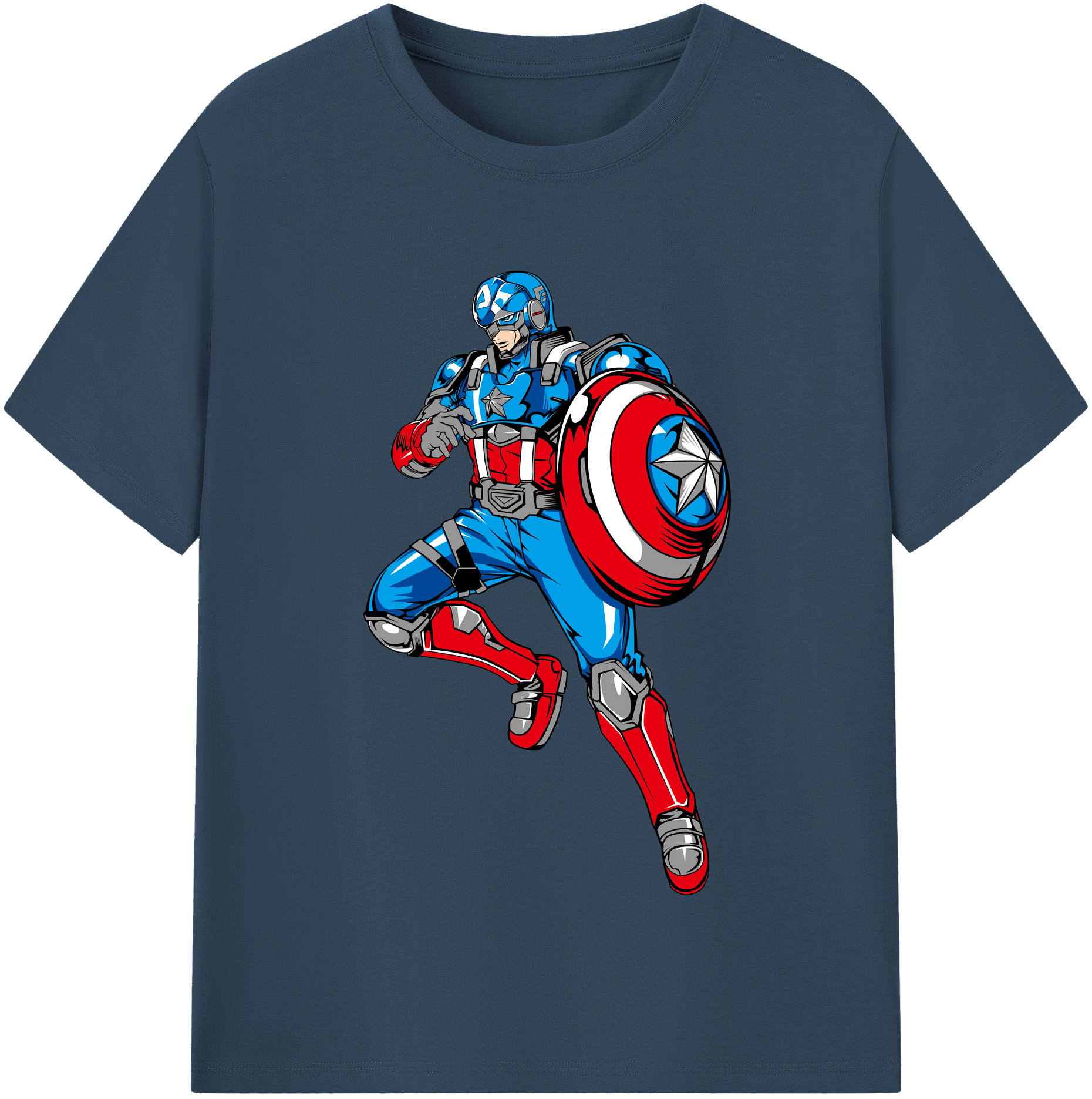 （画像用） アベンジャーズ The Avengers レディースカジュアルプリントTシャツ（綿100％）