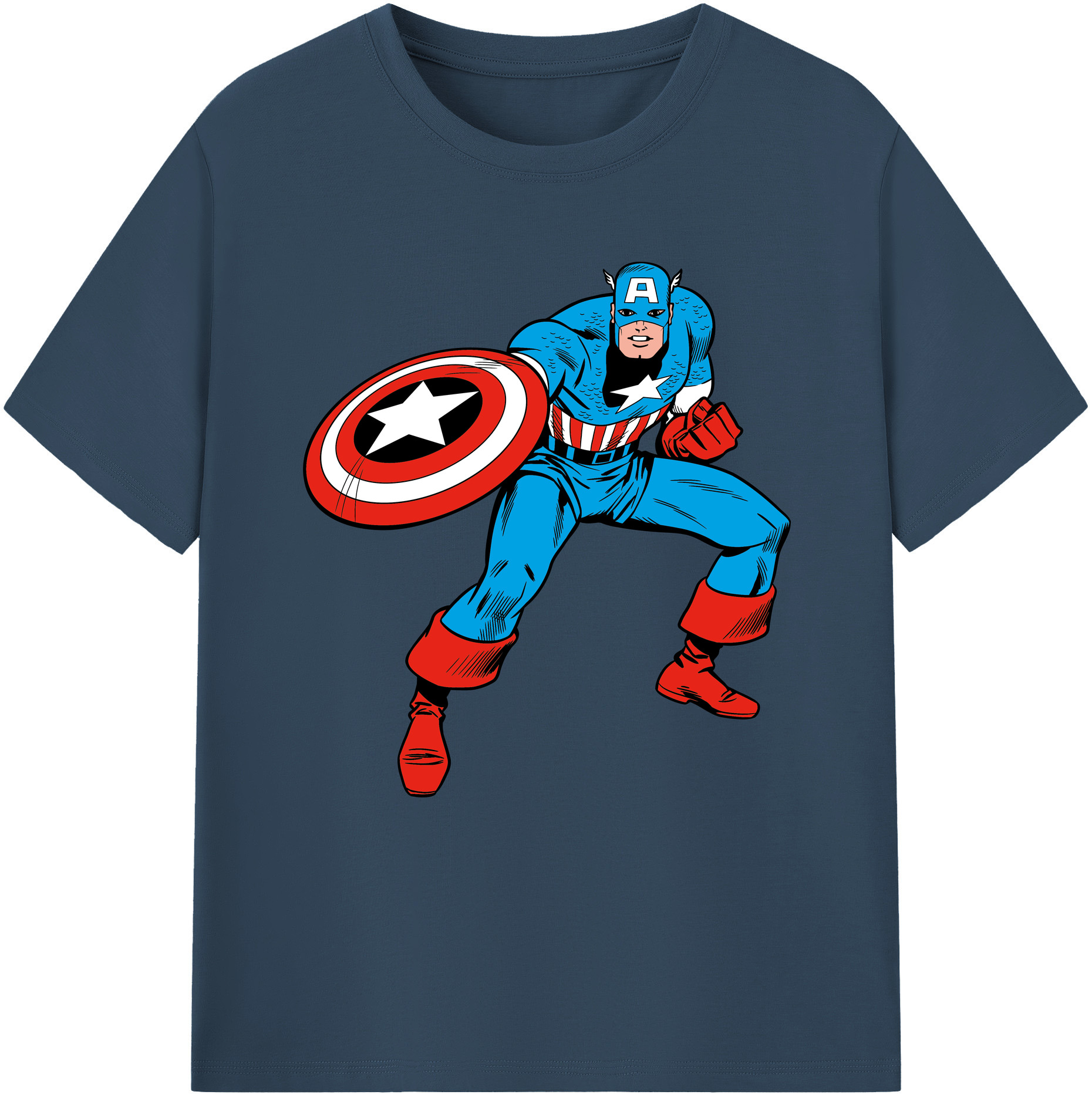（画像用） アベンジャーズ The Avengers レディースカジュアルプリントTシャツ（綿100％）