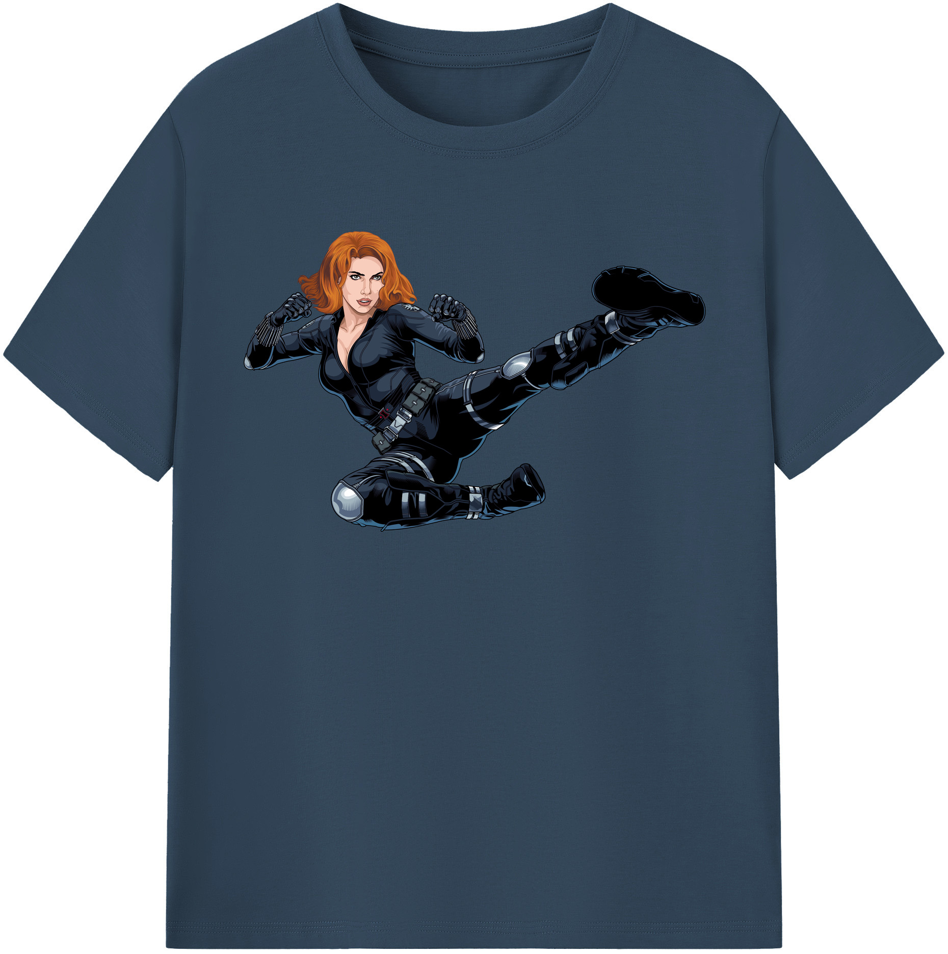 （画像用） アベンジャーズ The Avengers レディースカジュアルプリントTシャツ（綿100％）