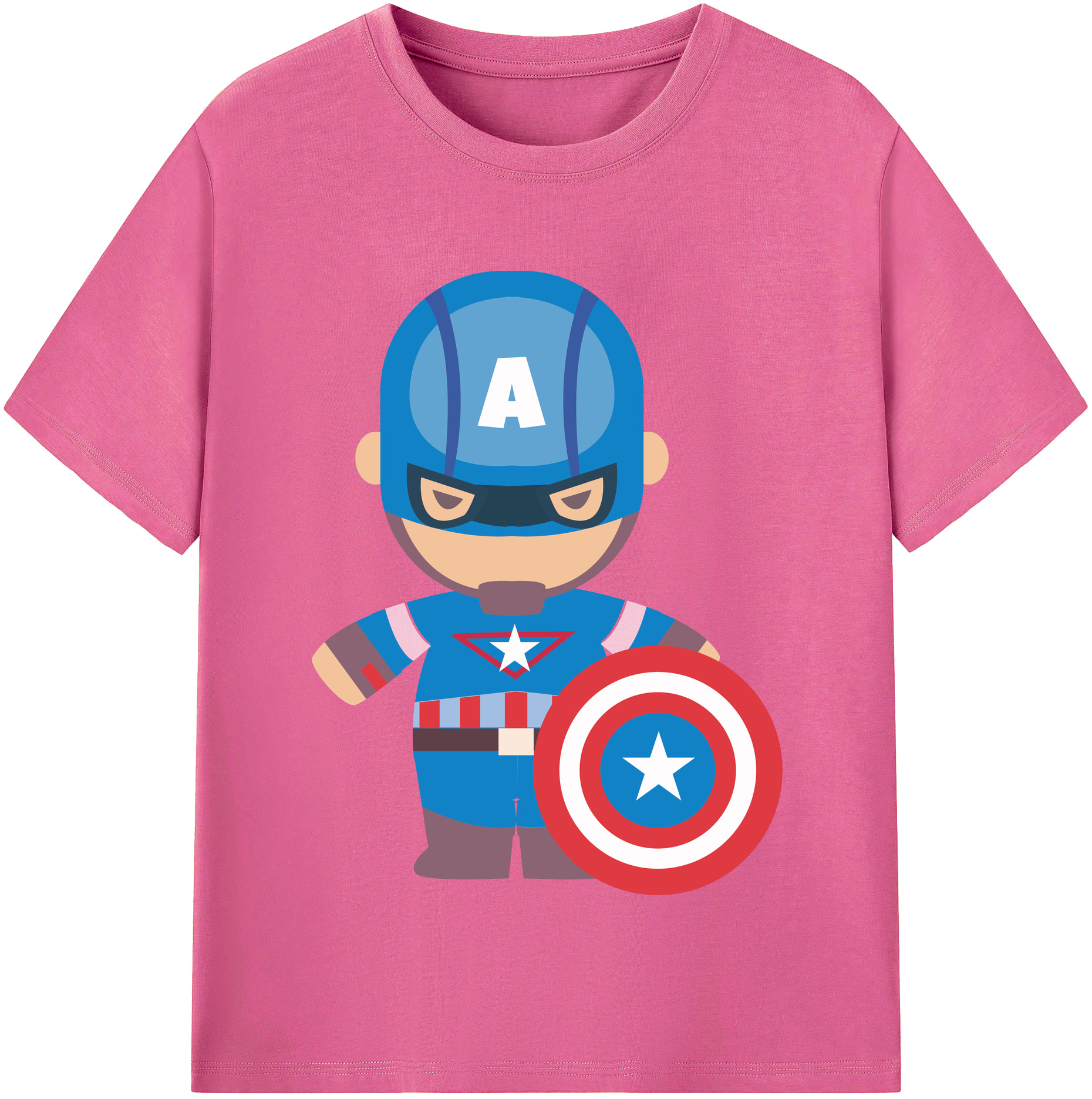 （画像用） アベンジャーズ The Avengers レディースカジュアルプリントTシャツ（綿100％）