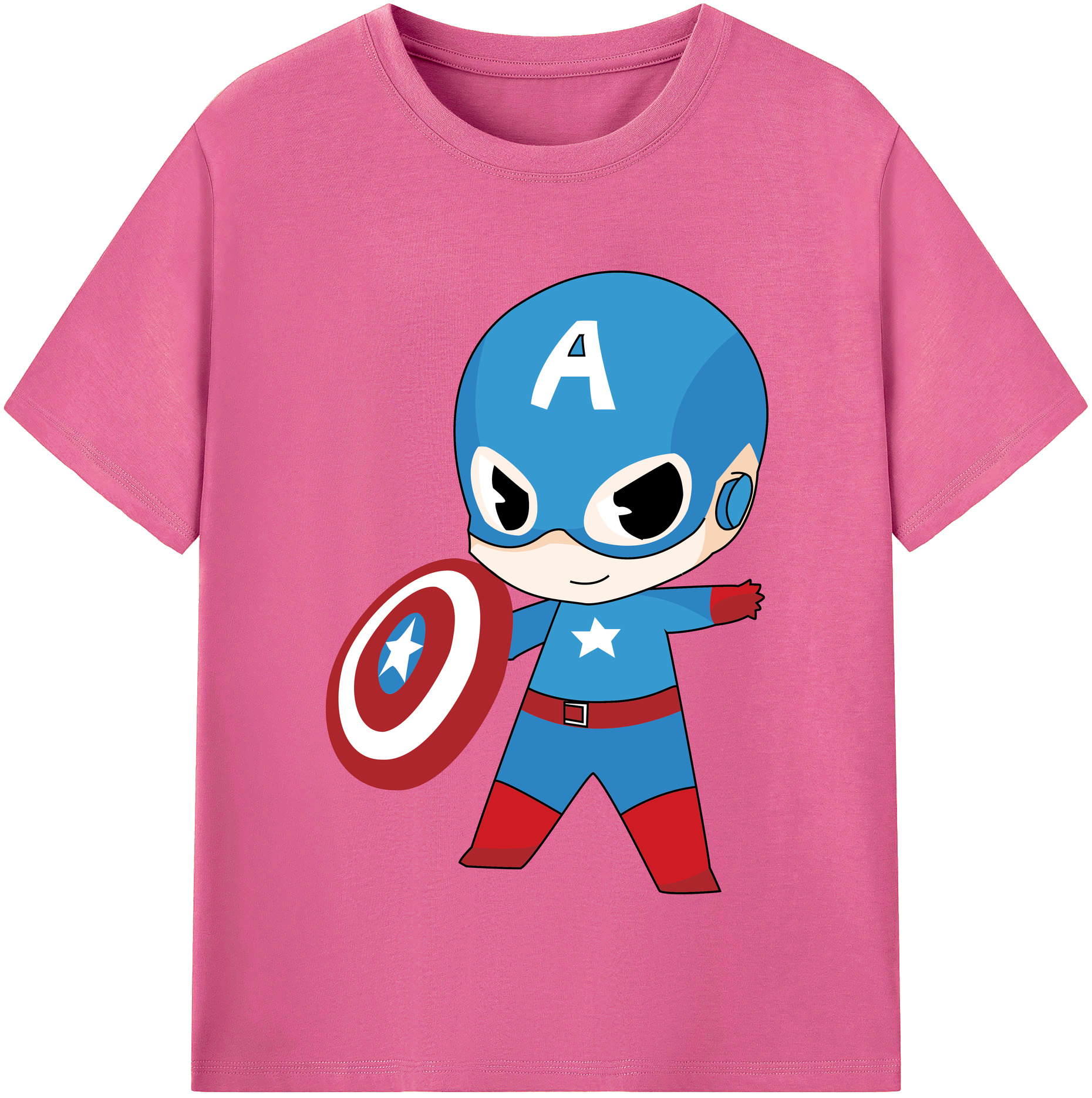 （画像用） アベンジャーズ The Avengers レディースカジュアルプリントTシャツ（綿100％）