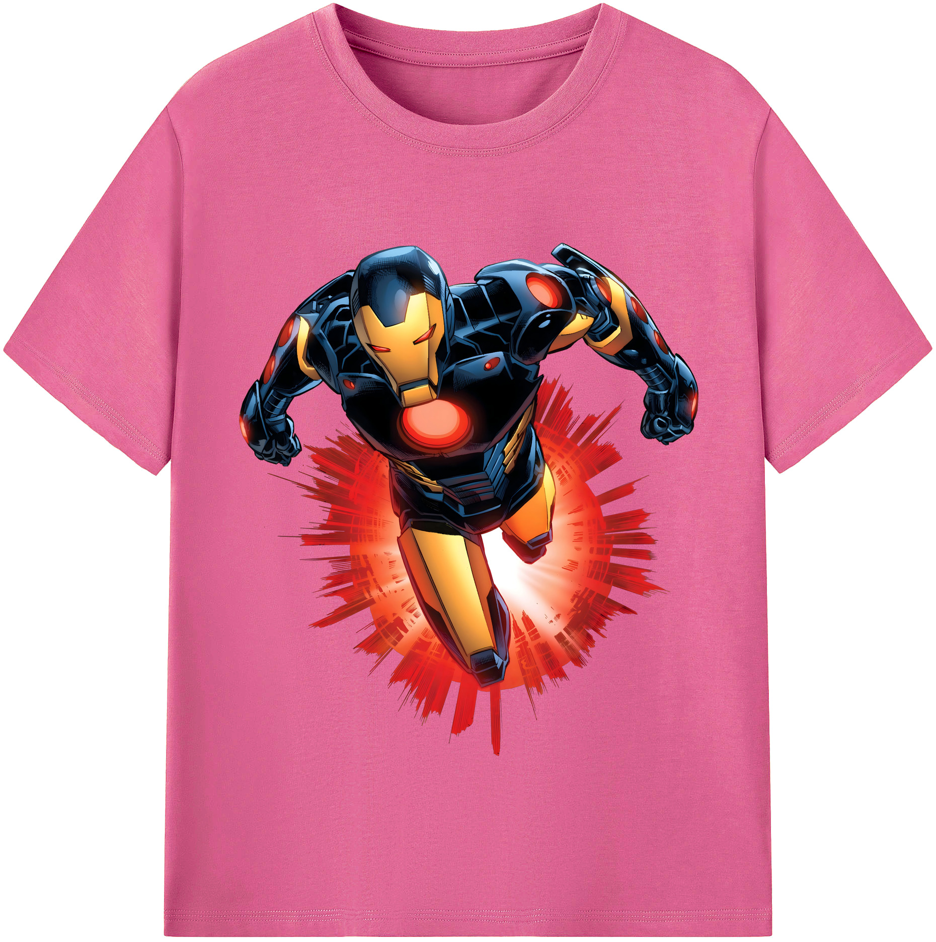 （画像用） アベンジャーズ The Avengers レディースカジュアルプリントTシャツ（綿100％）