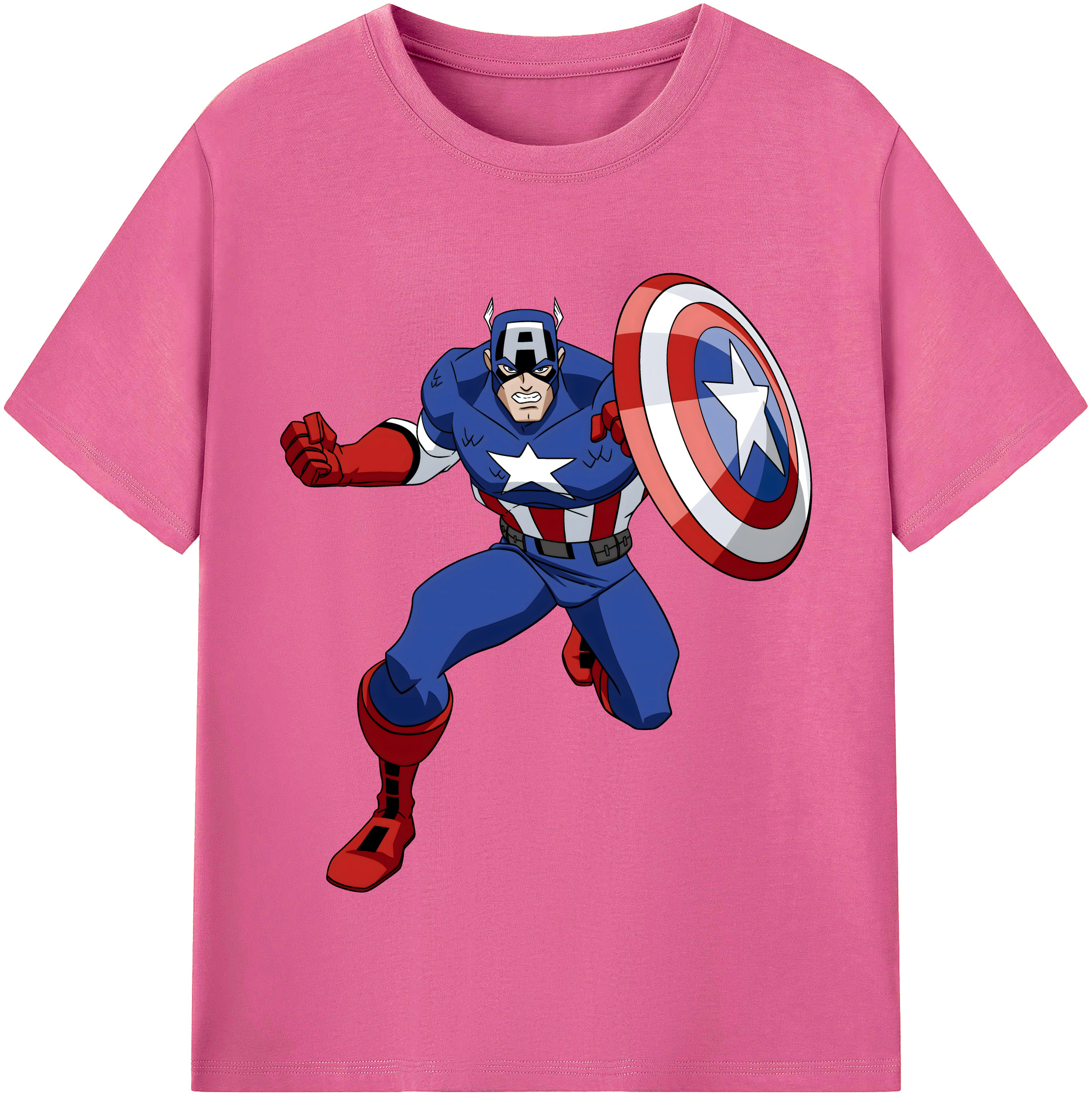 （画像用） アベンジャーズ The Avengers レディースカジュアルプリントTシャツ（綿100％）