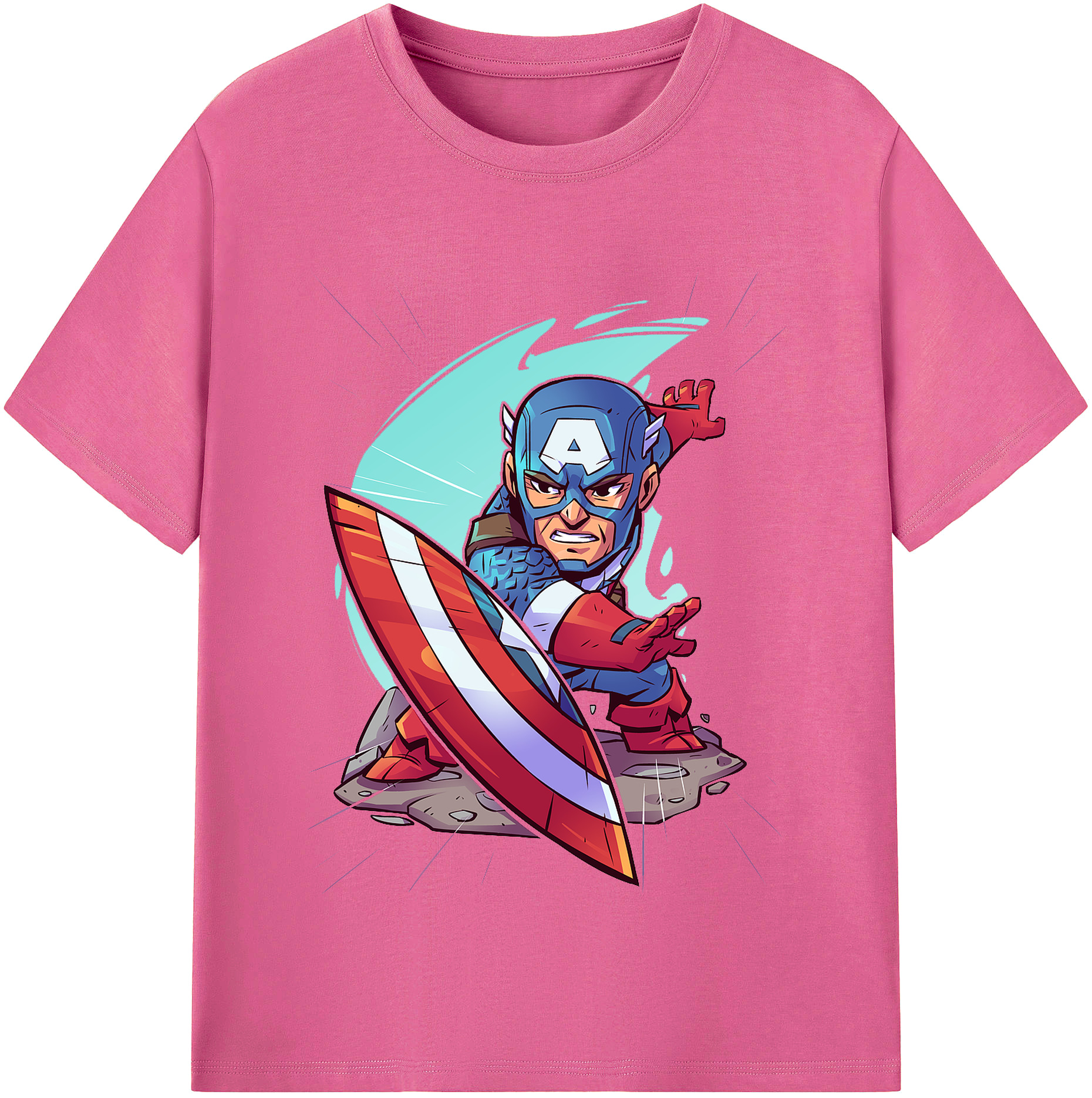（画像用） アベンジャーズ The Avengers レディースカジュアルプリントTシャツ（綿100％）