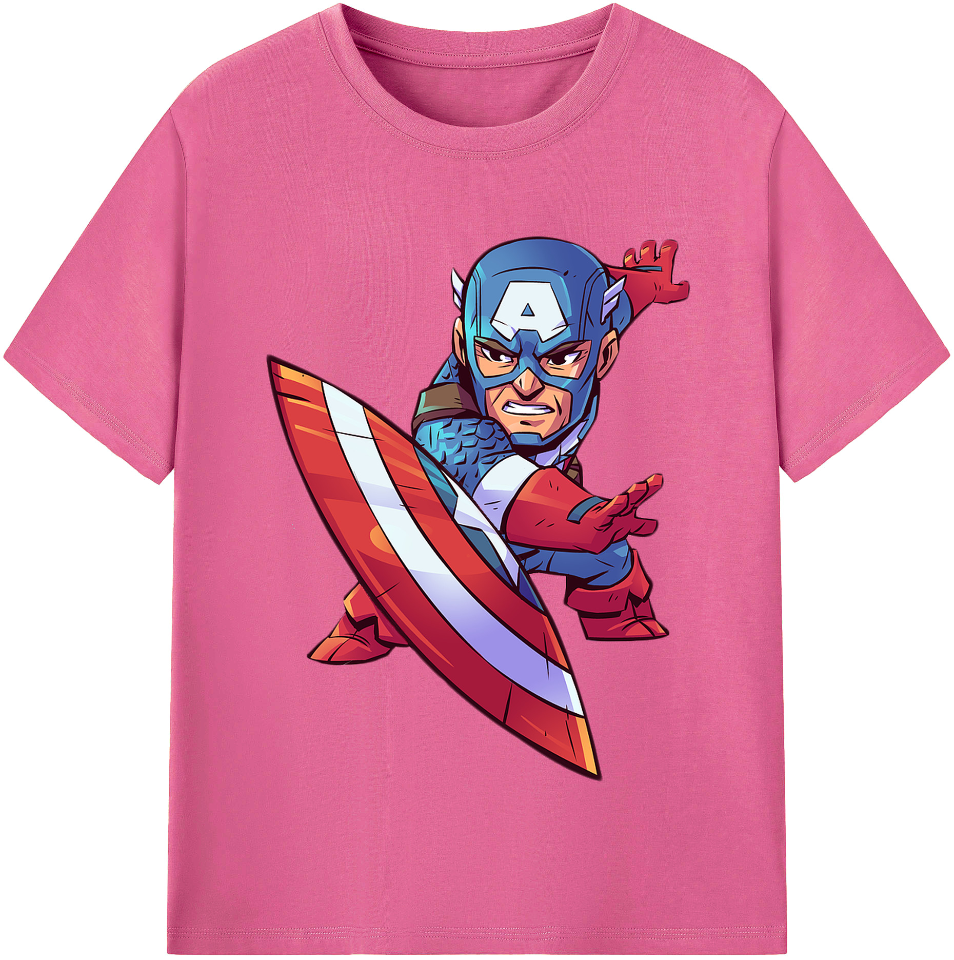 （画像用） アベンジャーズ The Avengers レディースカジュアルプリントTシャツ（綿100％）