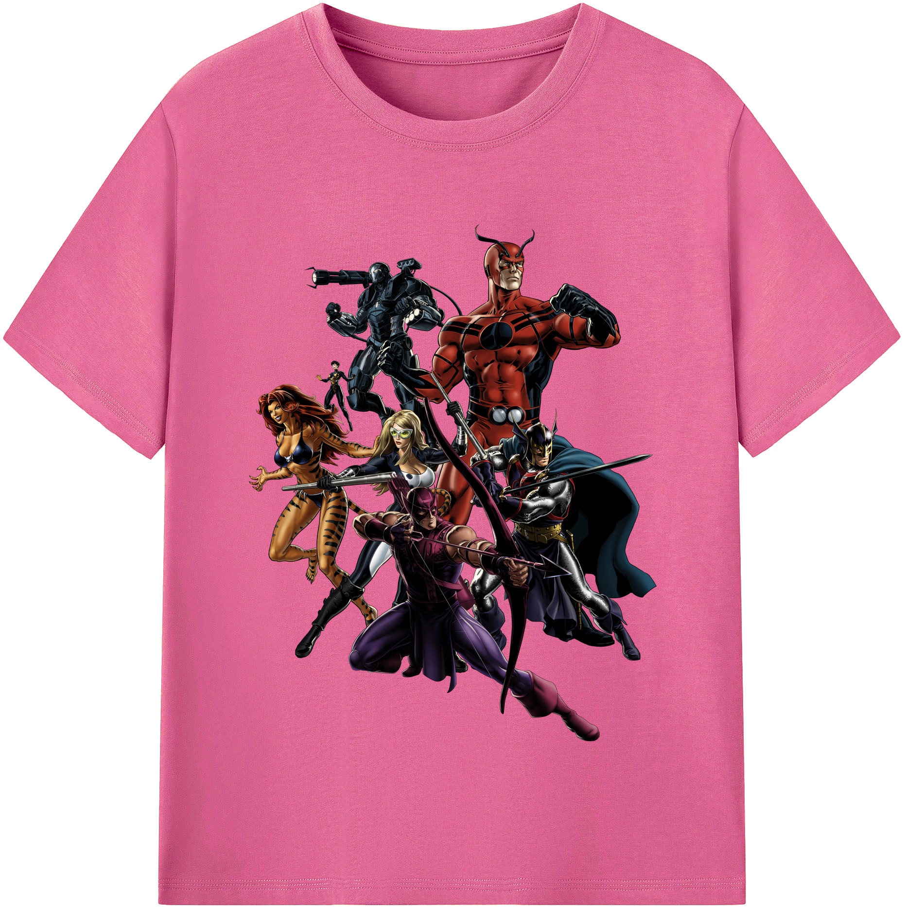 （画像用） アベンジャーズ The Avengers レディースカジュアルプリントTシャツ（綿100％）