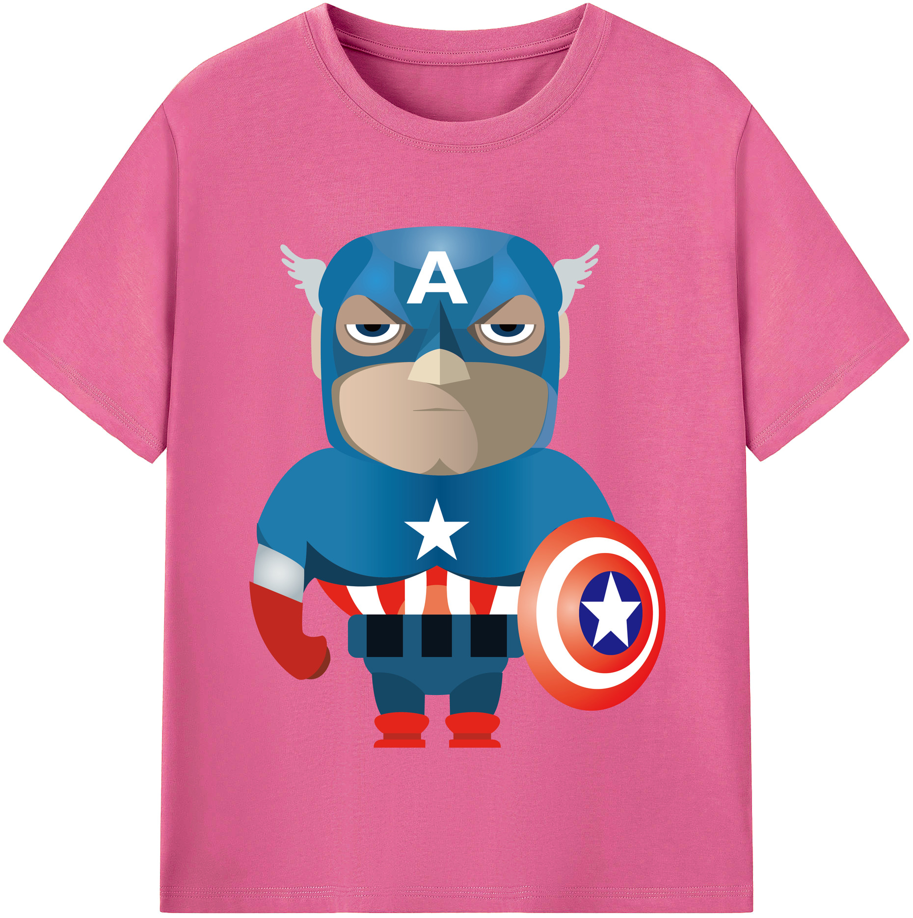 （画像用） アベンジャーズ The Avengers レディースカジュアルプリントTシャツ（綿100％）