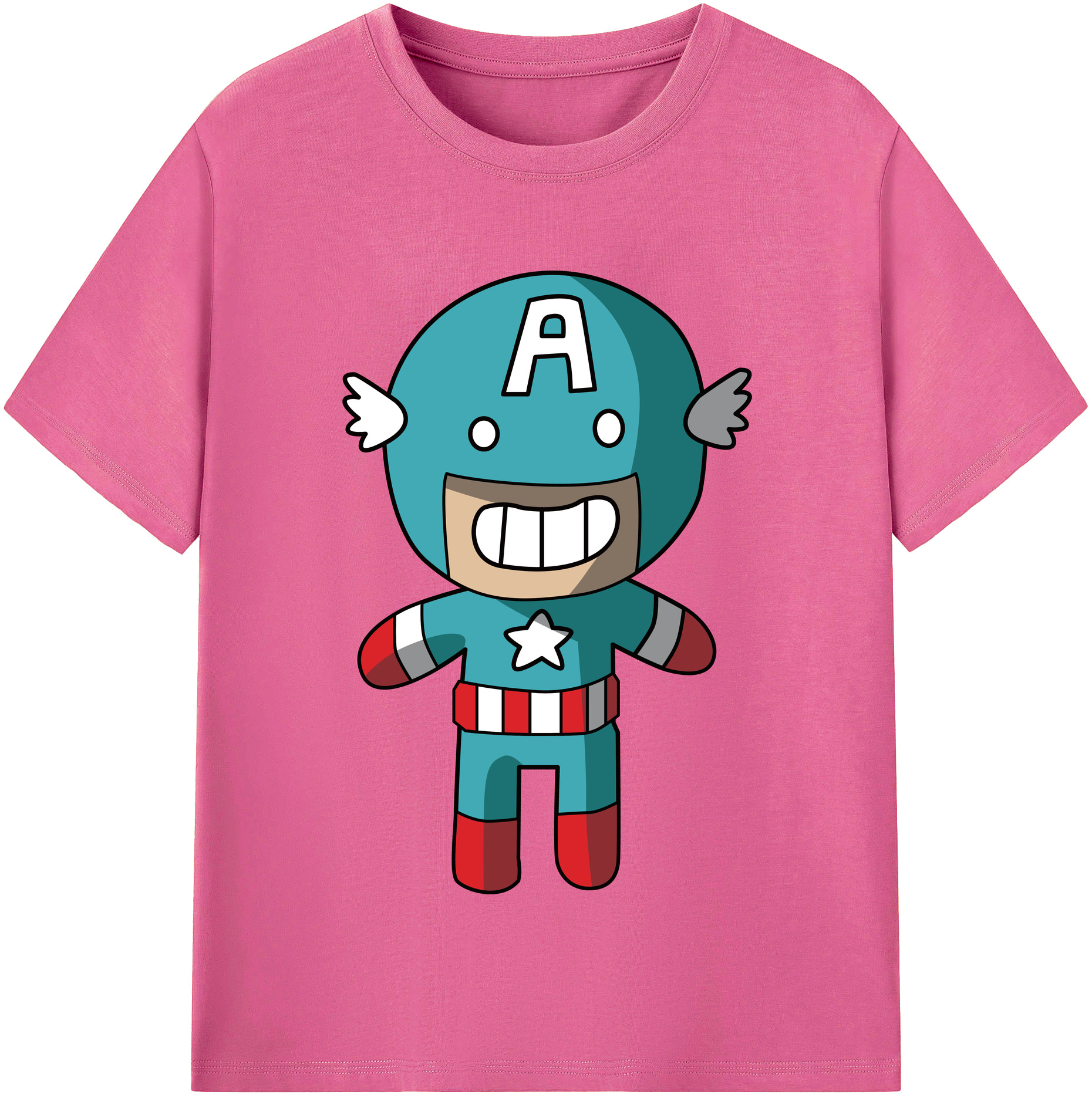 （画像用） アベンジャーズ The Avengers レディースカジュアルプリントTシャツ（綿100％）