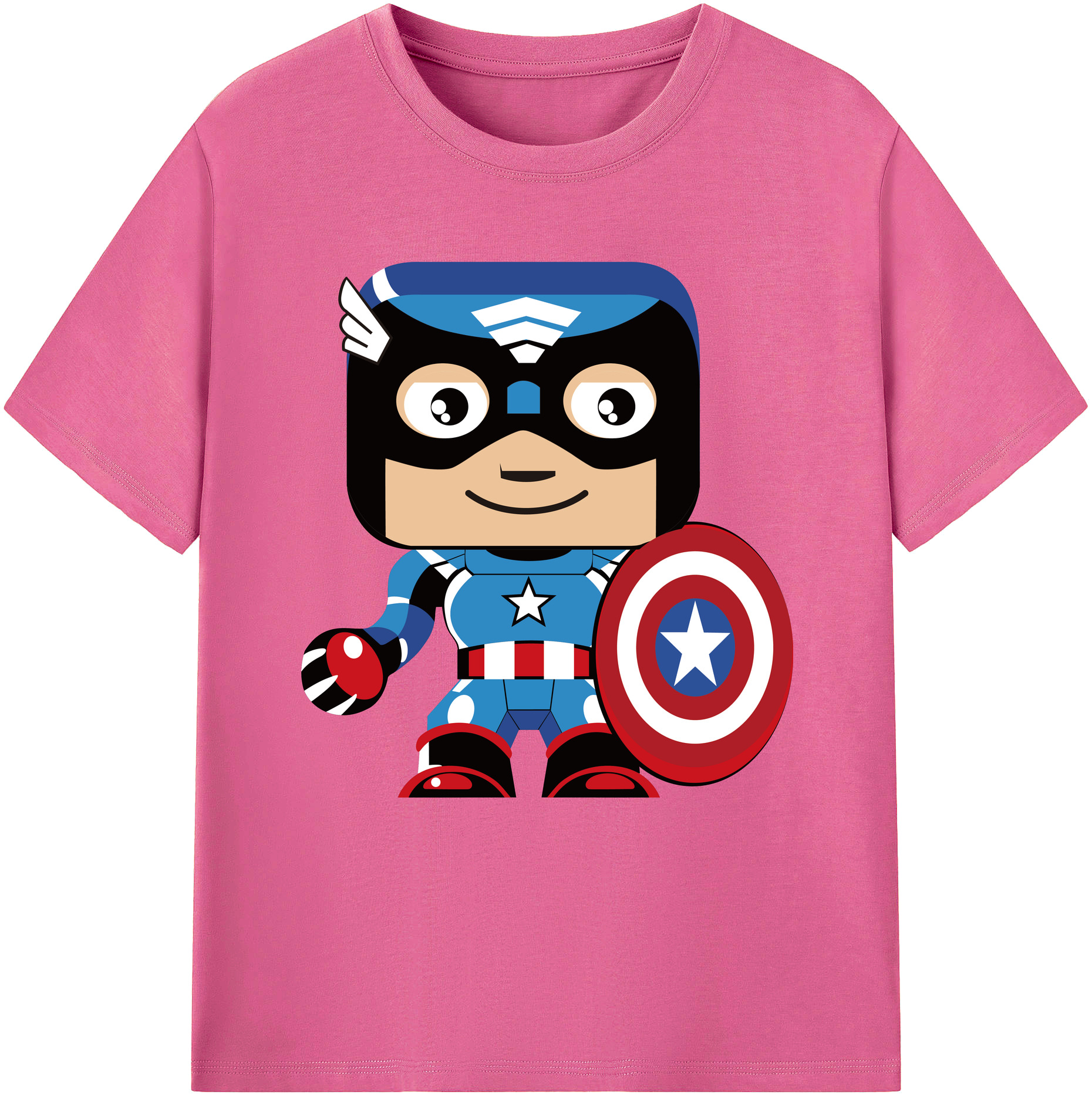 （画像用） アベンジャーズ The Avengers レディースカジュアルプリントTシャツ（綿100％）