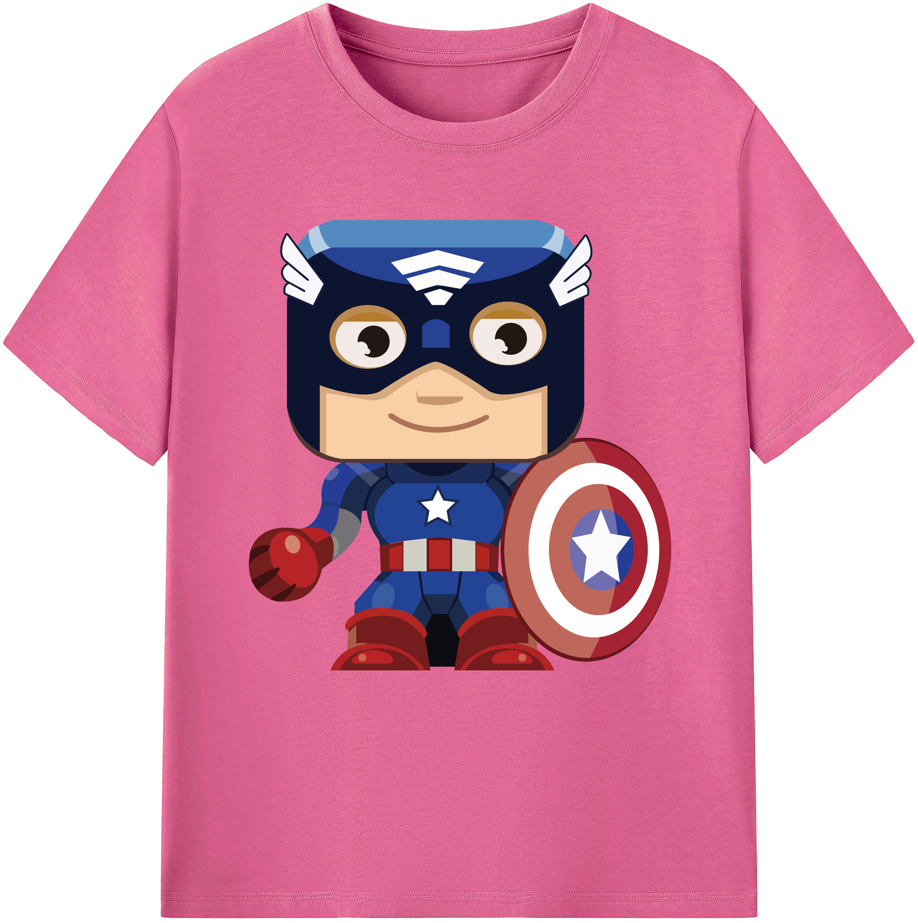 （画像用） アベンジャーズ The Avengers レディースカジュアルプリントTシャツ（綿100％）