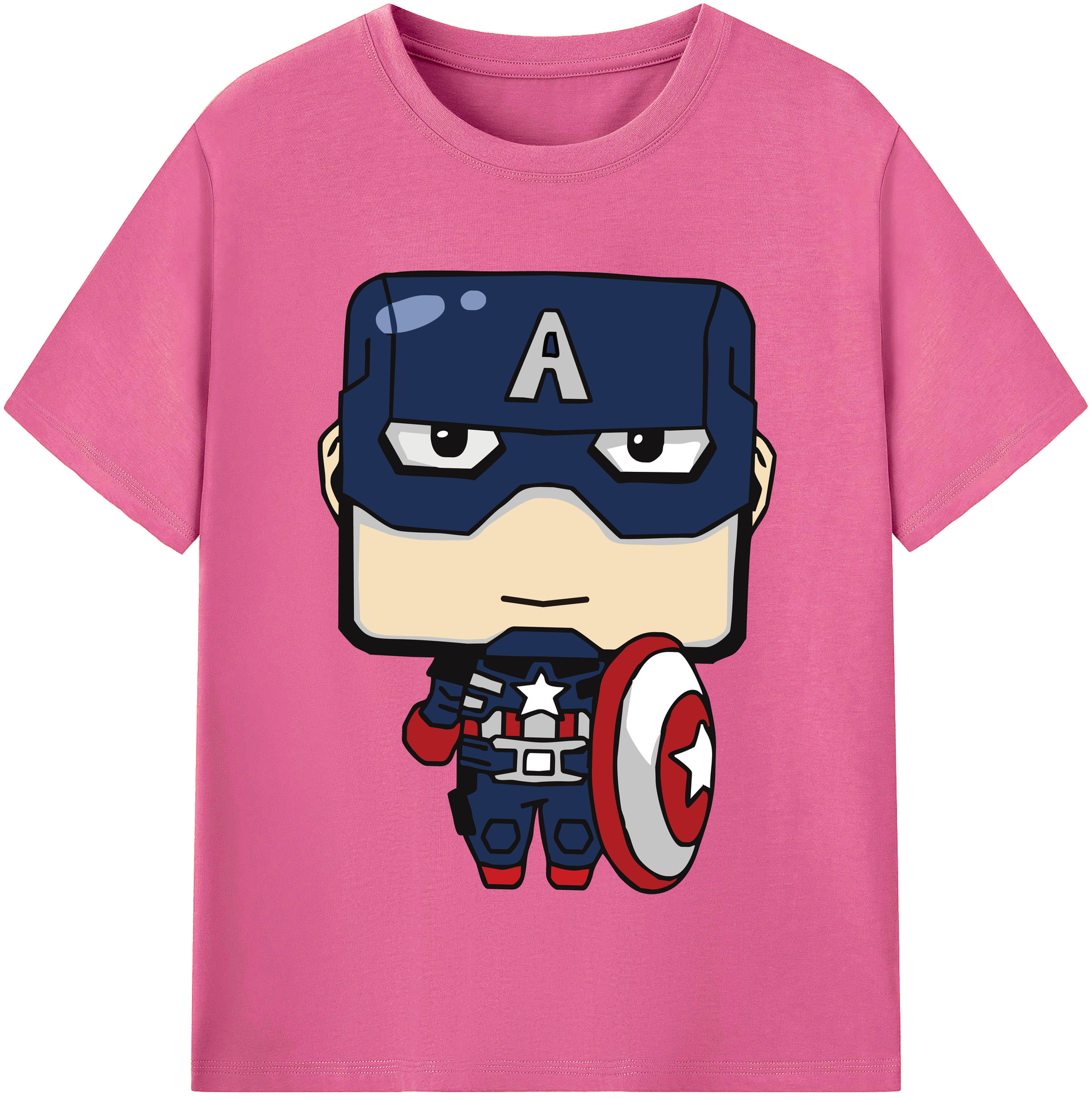 （画像用） アベンジャーズ The Avengers レディースカジュアルプリントTシャツ（綿100％）