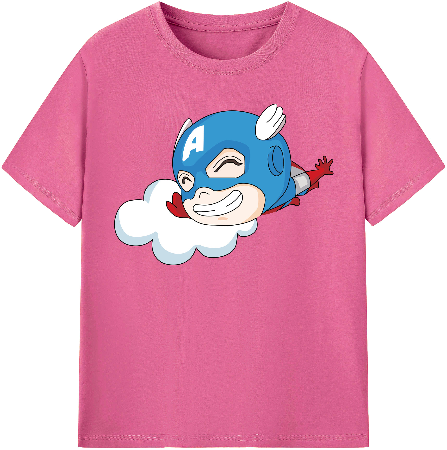 （画像用） アベンジャーズ The Avengers レディースカジュアルプリントTシャツ（綿100％）