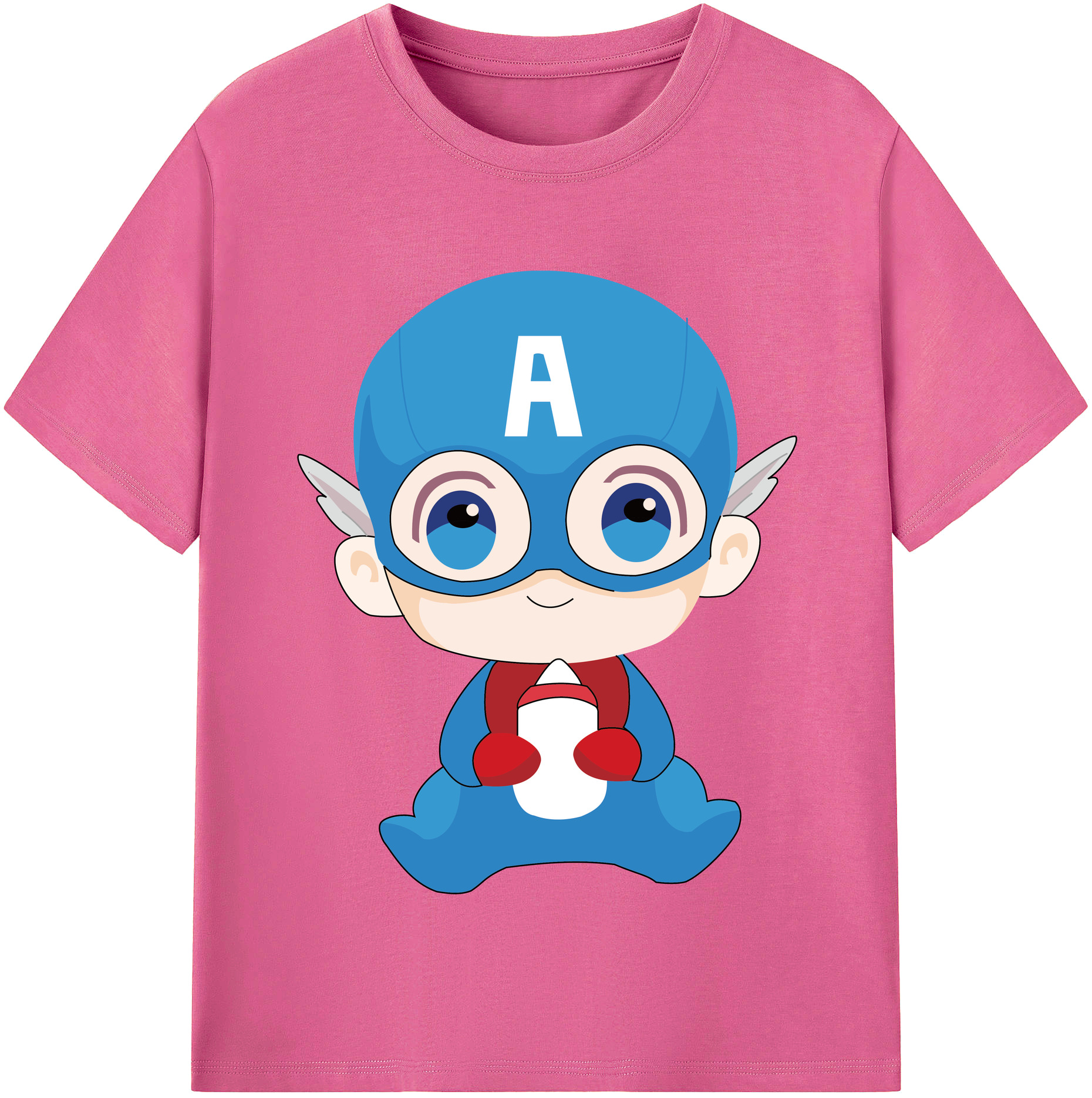 （画像用） アベンジャーズ The Avengers レディースカジュアルプリントTシャツ（綿100％）
