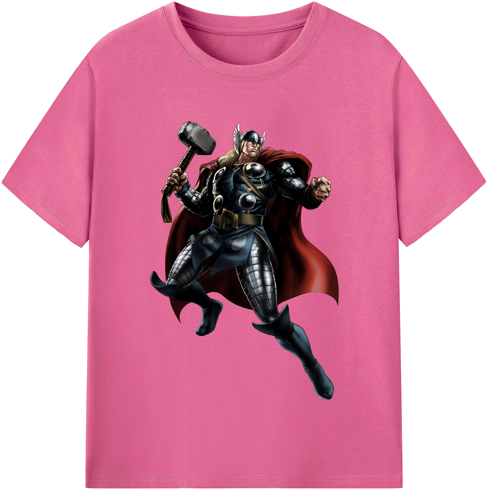（画像用） アベンジャーズ The Avengers レディースカジュアルプリントTシャツ（綿100％）
