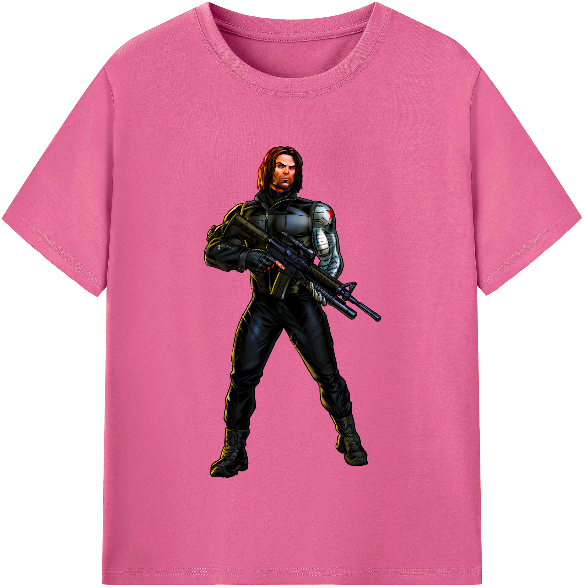 （画像用） アベンジャーズ The Avengers レディースカジュアルプリントTシャツ（綿100％）