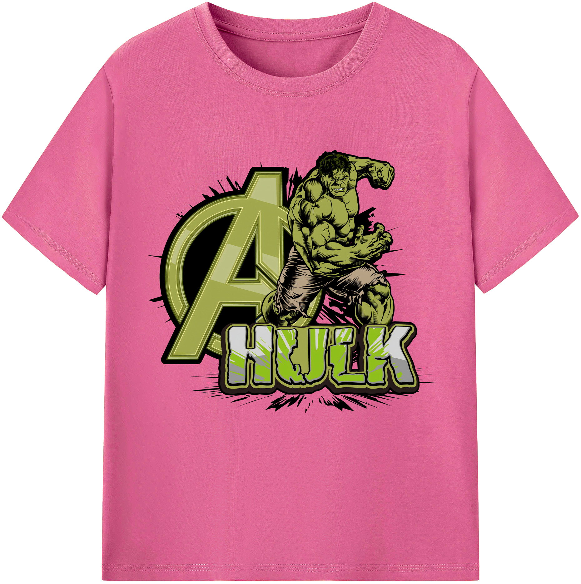 （画像用） アベンジャーズ The Avengers レディースカジュアルプリントTシャツ（綿100％）