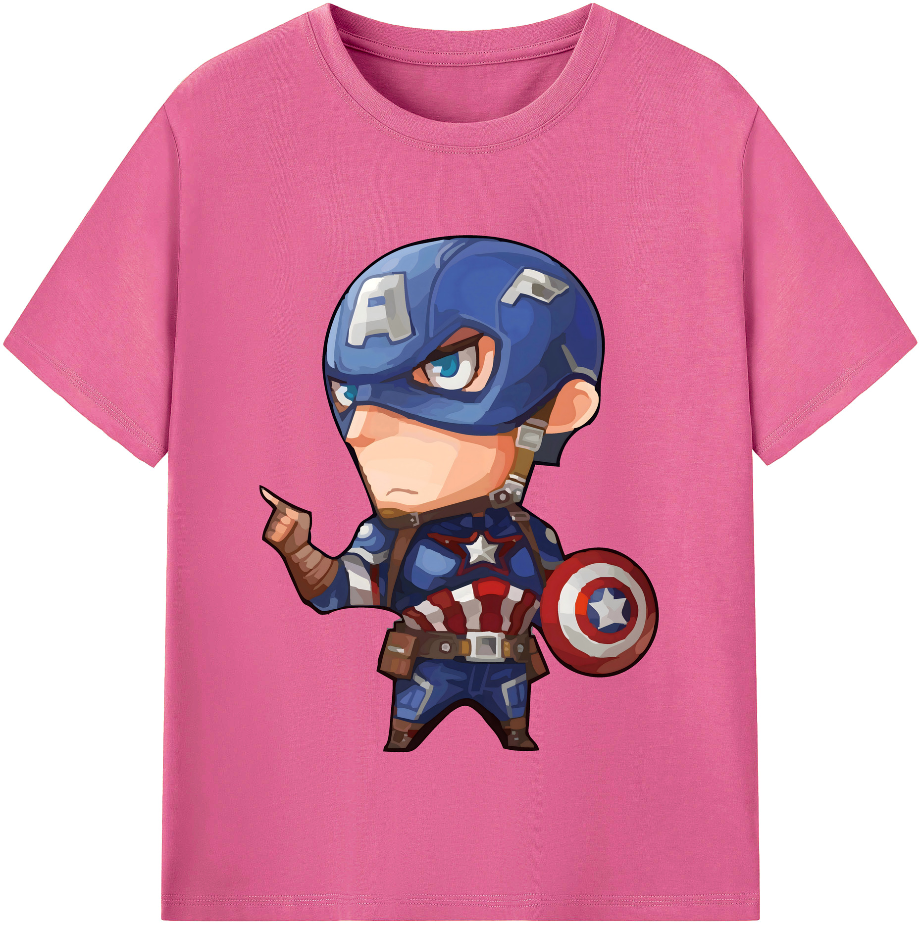 （画像用） アベンジャーズ The Avengers レディースカジュアルプリントTシャツ（綿100％）
