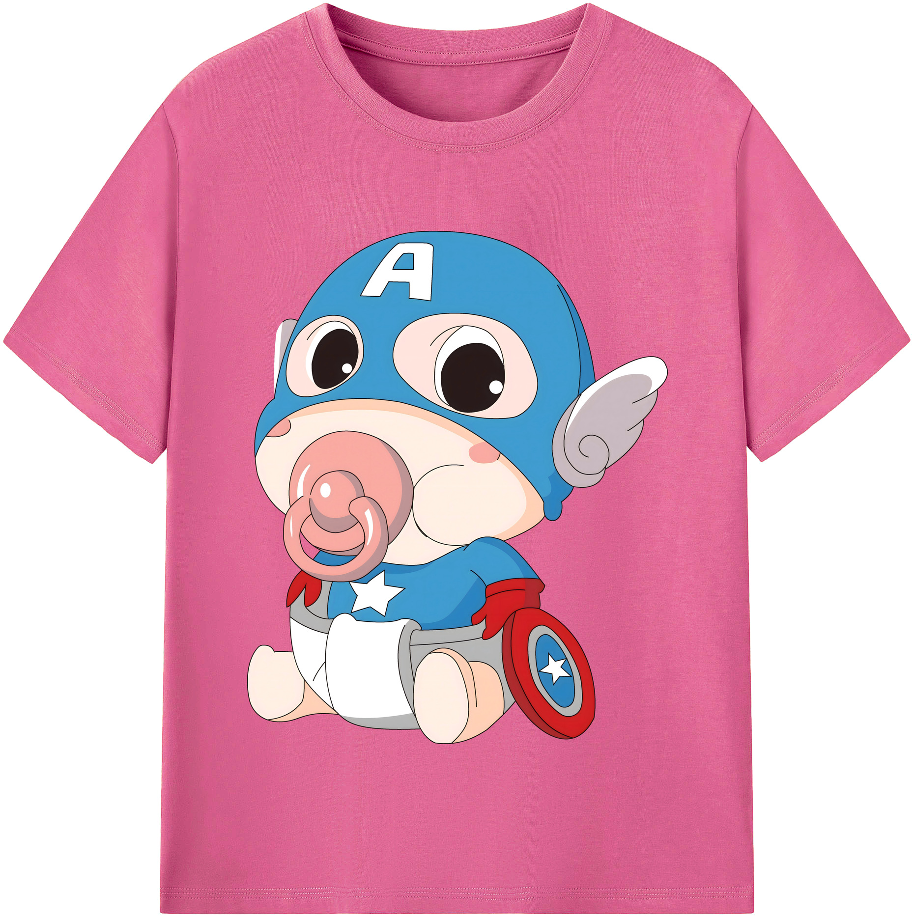 （画像用） アベンジャーズ The Avengers レディースカジュアルプリントTシャツ（綿100％）