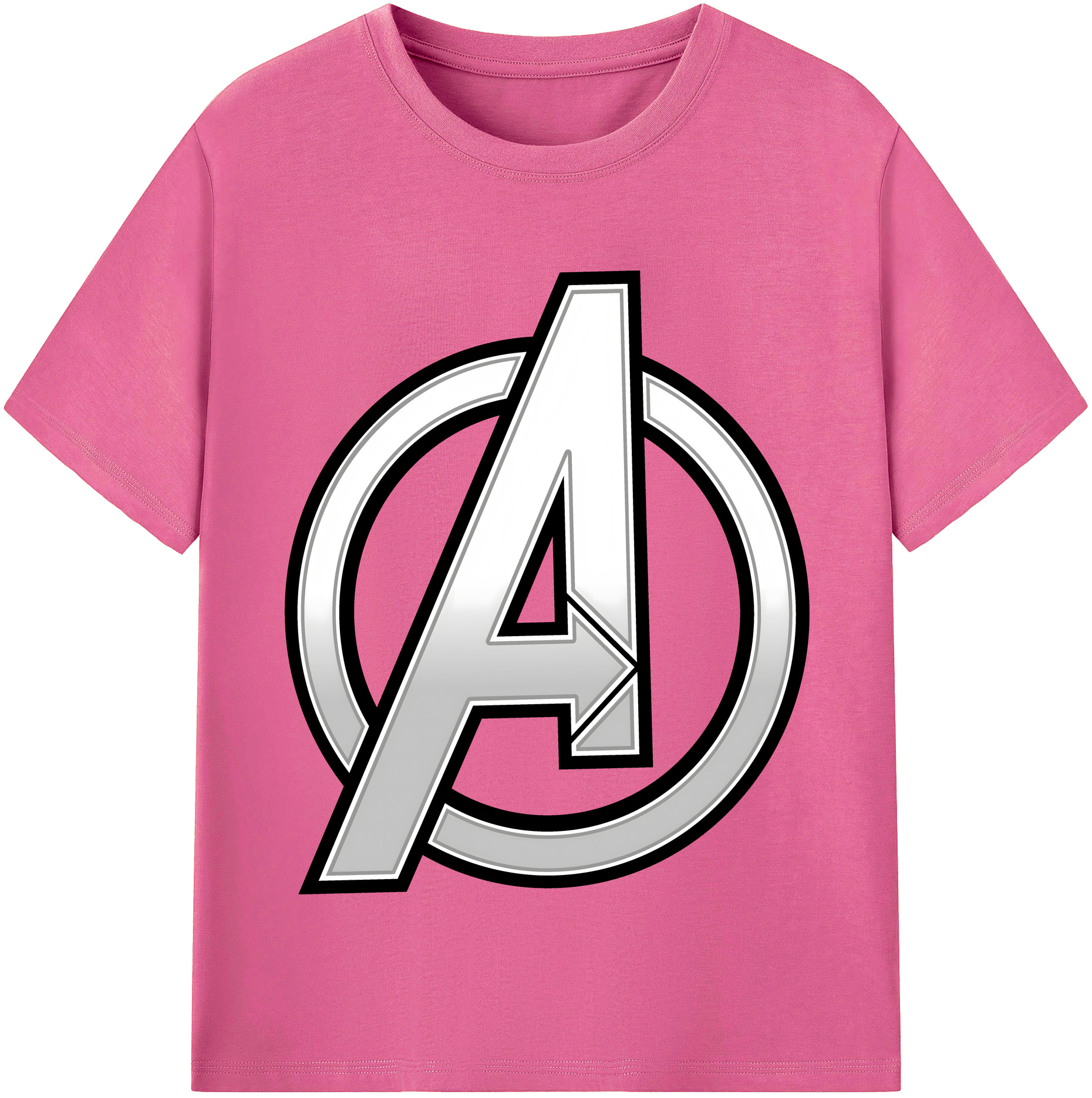 （画像用） アベンジャーズ The Avengers レディースカジュアルプリントTシャツ（綿100％）