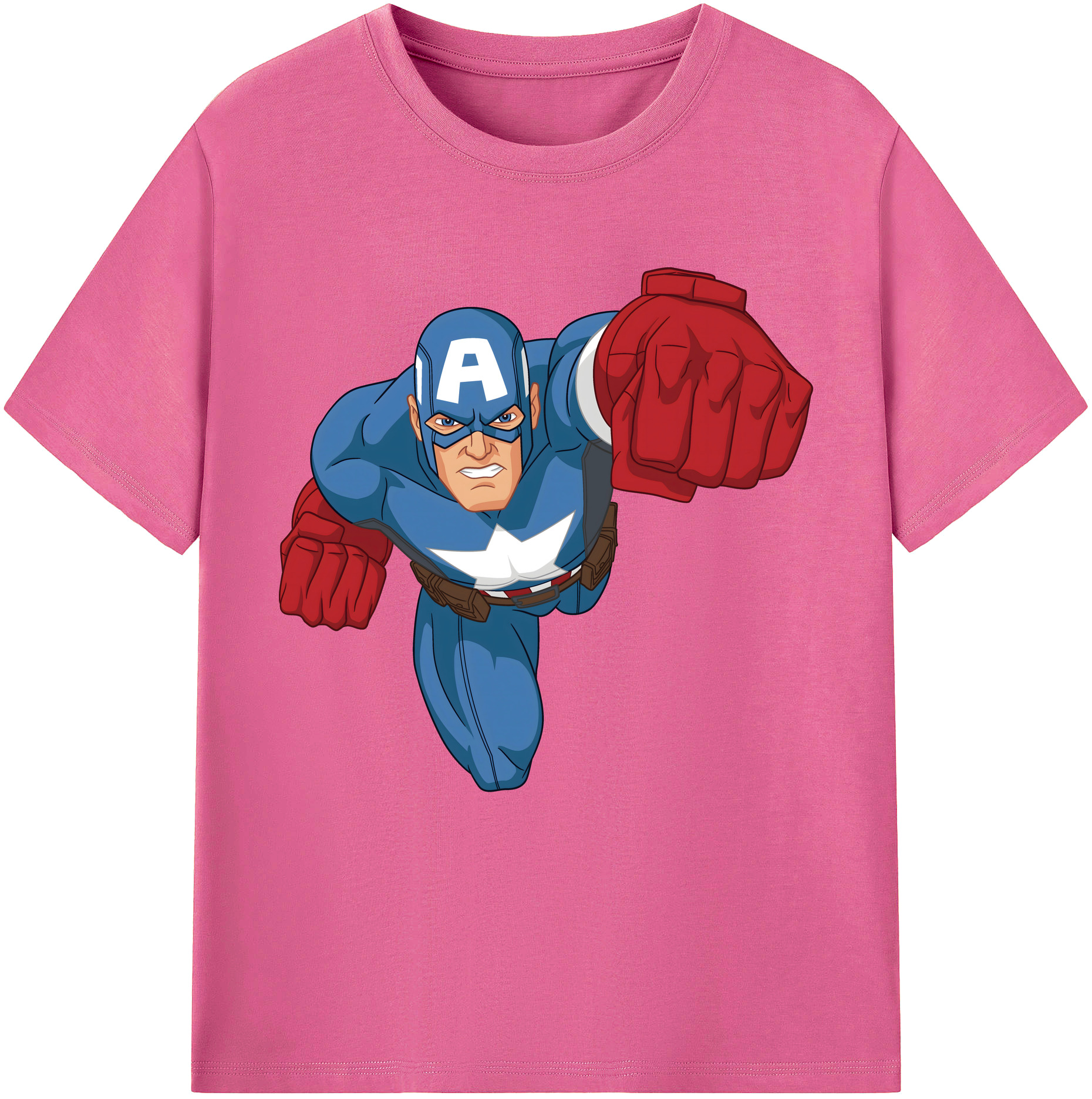 （画像用） アベンジャーズ The Avengers レディースカジュアルプリントTシャツ（綿100％）